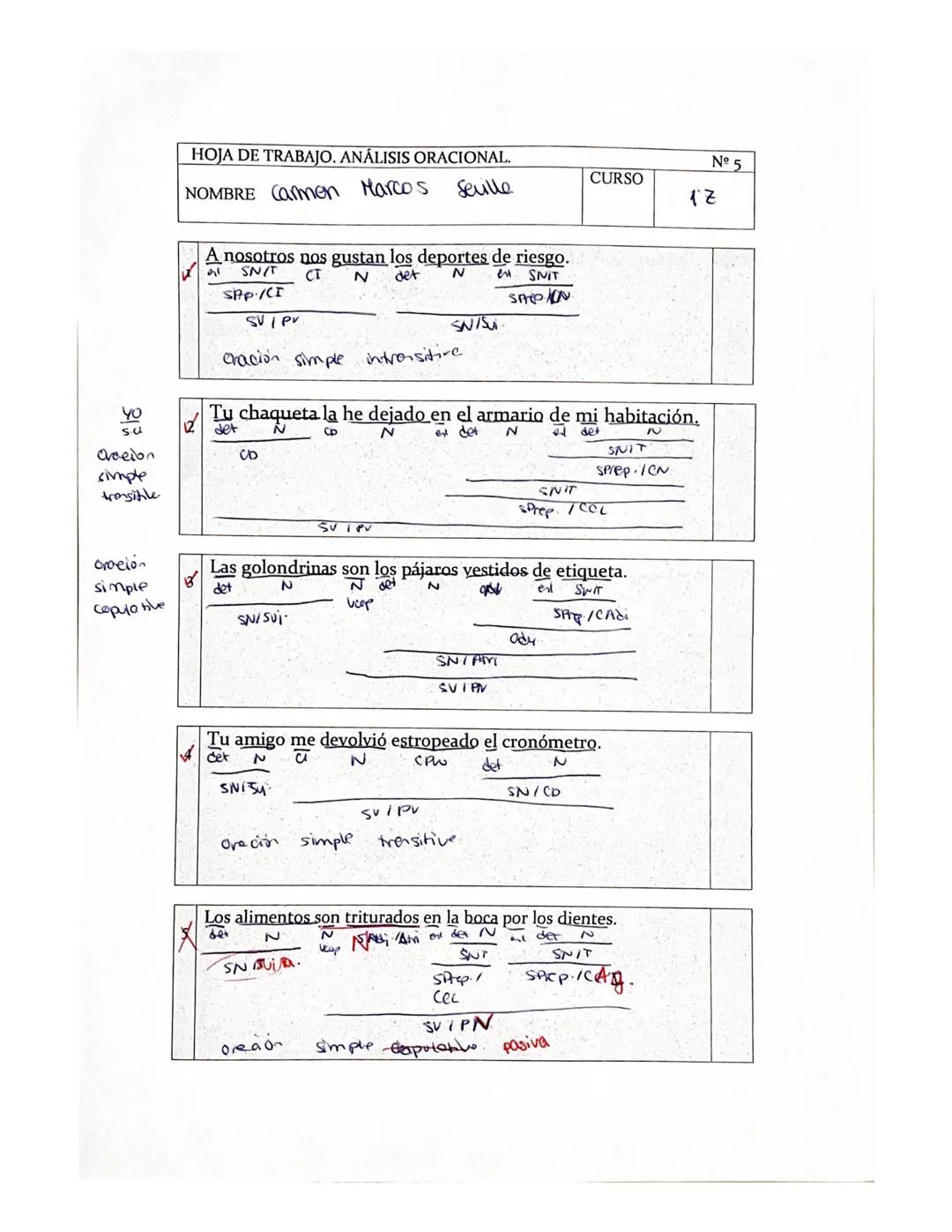 LENGUA T-3
CMS
14
PG 60 0 3
a. Poco trabajador
int
N
SAdi- I
c. i que moneda tan antiqual
det N Lint N
SAS ALY
e. Poco
I det
SN
anter
N
10
e