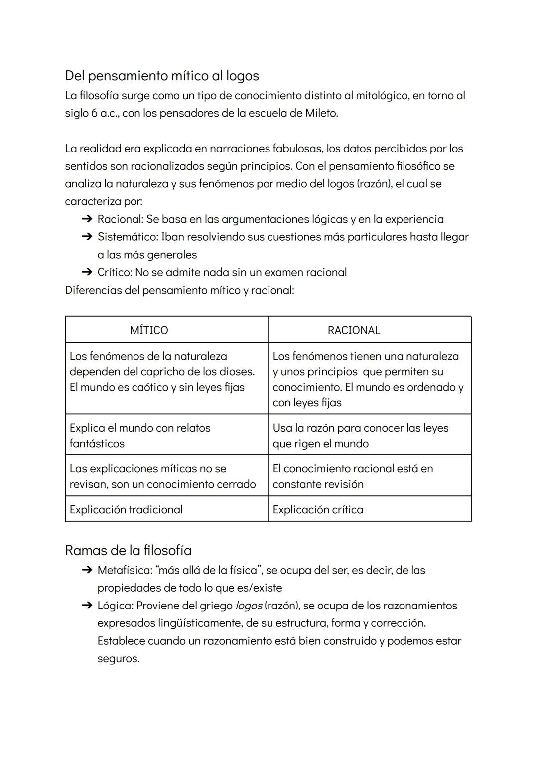 # APUNTES FILO TEMA 1

Orígen del término

La palabra filosofía proviene del griego y significa:

→ Amante de la sabiduría

→ Deseo de conoc