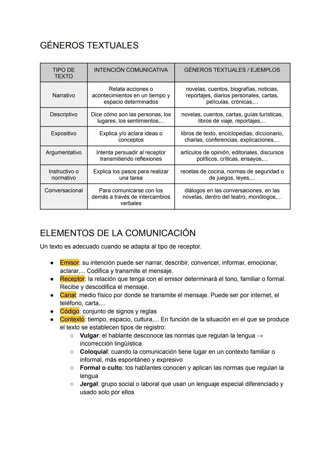 EL TEXTO
Es la unidad máxima de comunicación. Construye un mensaje con sentido completo. Para
que sea comprensible debe tener 3 propiedades: