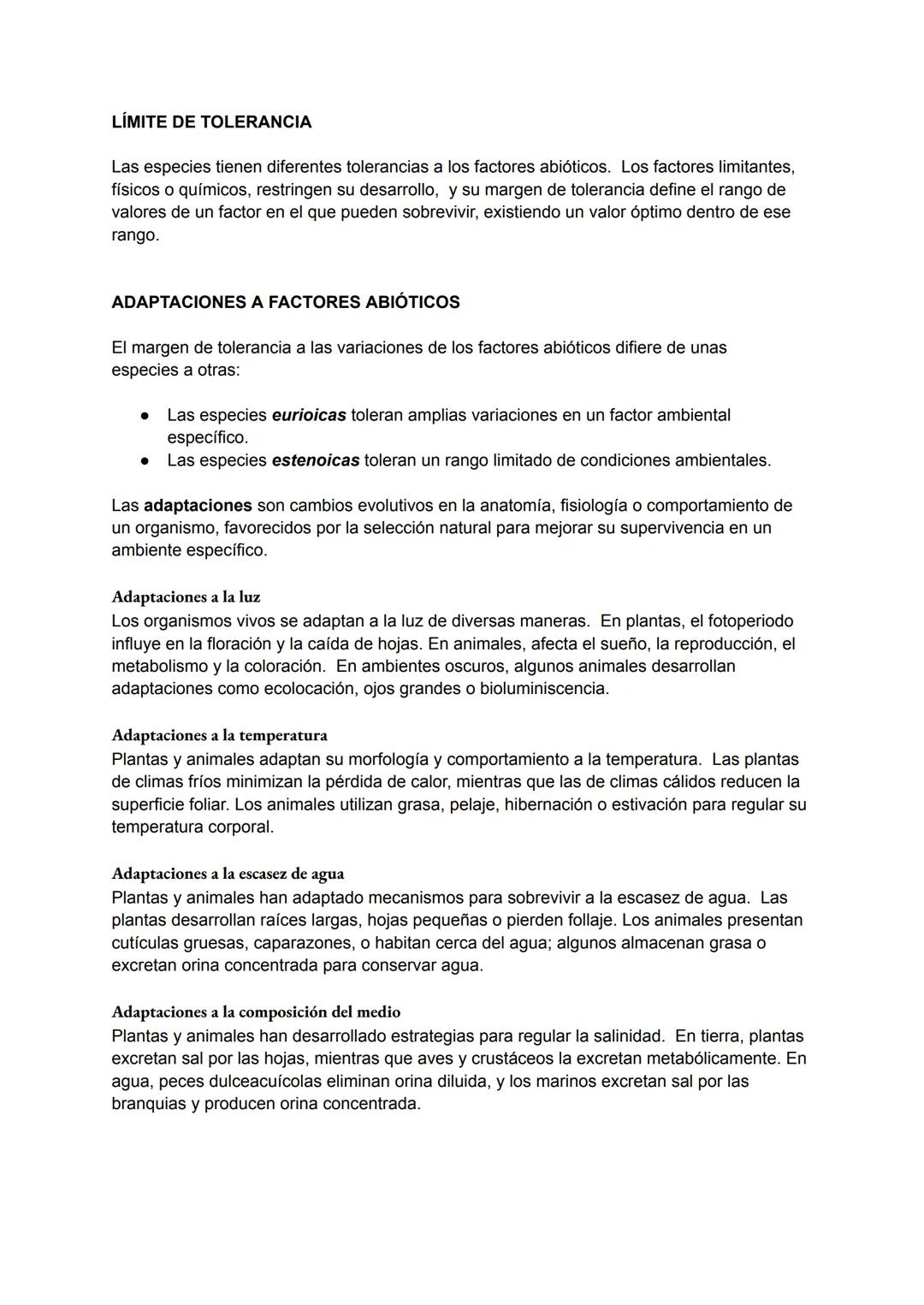 # TEMA 14:

# DINÁMICA DE LOS ECOSISTEMAS

1. ESTRUCTURA DE LOS ECOSISTEMAS. FACTORES ABIÓTICOS Y BIÓTICOS

Los ecosistemas son conjuntos de