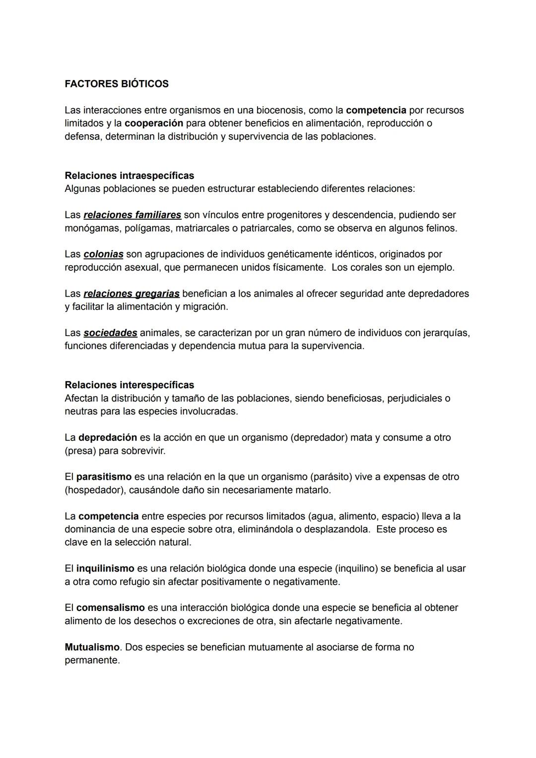# TEMA 14:

# DINÁMICA DE LOS ECOSISTEMAS

1. ESTRUCTURA DE LOS ECOSISTEMAS. FACTORES ABIÓTICOS Y BIÓTICOS

Los ecosistemas son conjuntos de