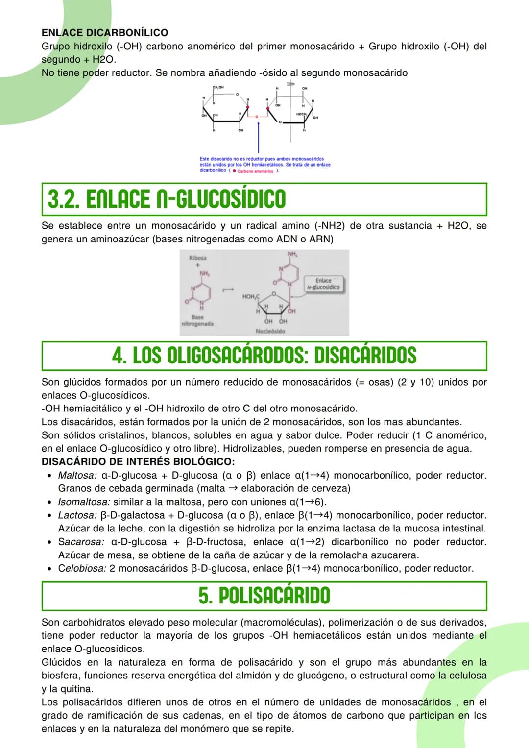 # Tema : 2

# GLÚCIDOS (CH2O)n

## 1.LOS GLÚCIDOS

## 1.1. CARACTERÍSTICAS GENERALES

Los glúcidos son biomoléculas orgánicas compuestas por