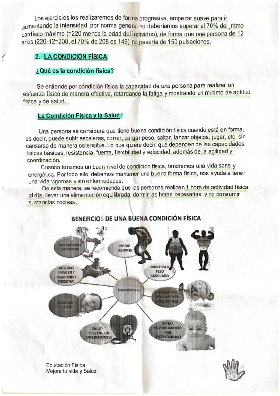 BLOQUE I: CONDICIÓN FÍSICA ORIENTADA A LA SALUD.
1. EL CALENTAMIENTO
Es una de las partes de la Educación Física que se da en todas las unid