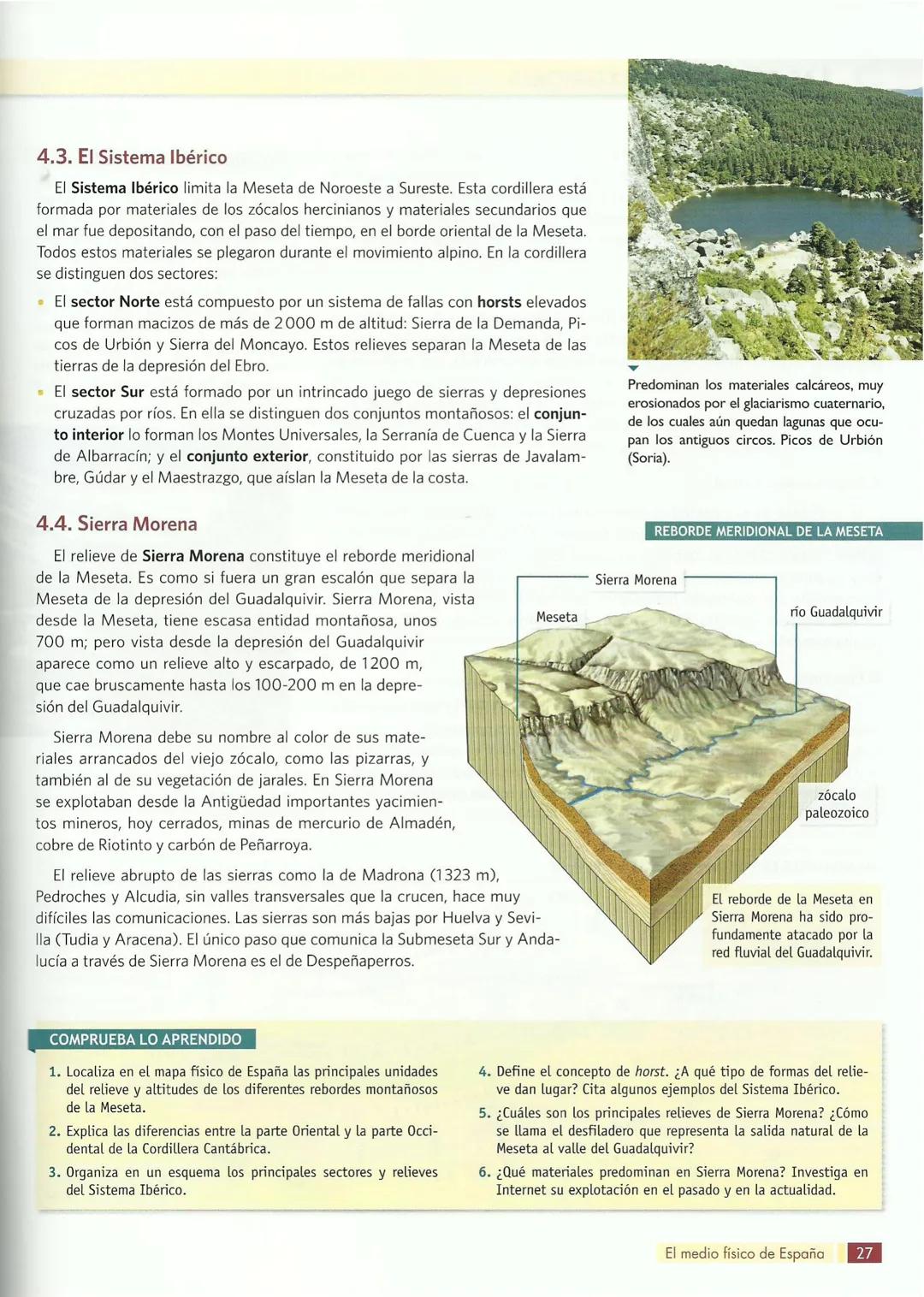2
EL MEDIO FÍSICO DE ESPAÑA
¿Qué influencia tiene el relieve en la comunicación entre territorios?
España es un país europeo que tiene una e