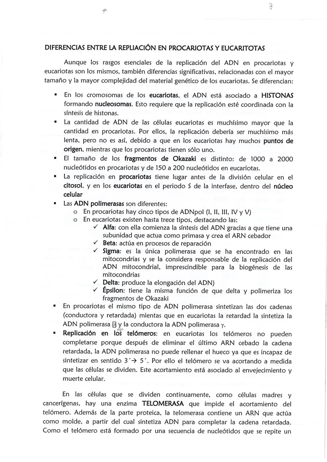1
CONSERVACIÓN DE LA INFORMACIÓN GENÉTICA: REPLICACIÓN
La replicación o duplicación del ADN consiste en sintetizar, a partir de una
molécula