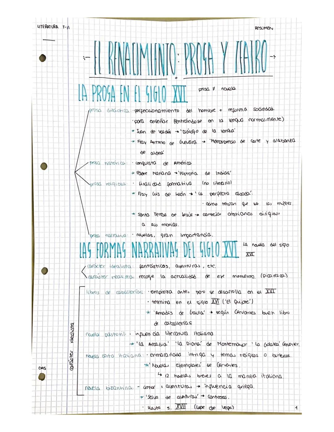 
<p>En esta sección hablaremos de un período muy importante en la historia de la literatura en España, el siglo XVI, el cual es conocido com