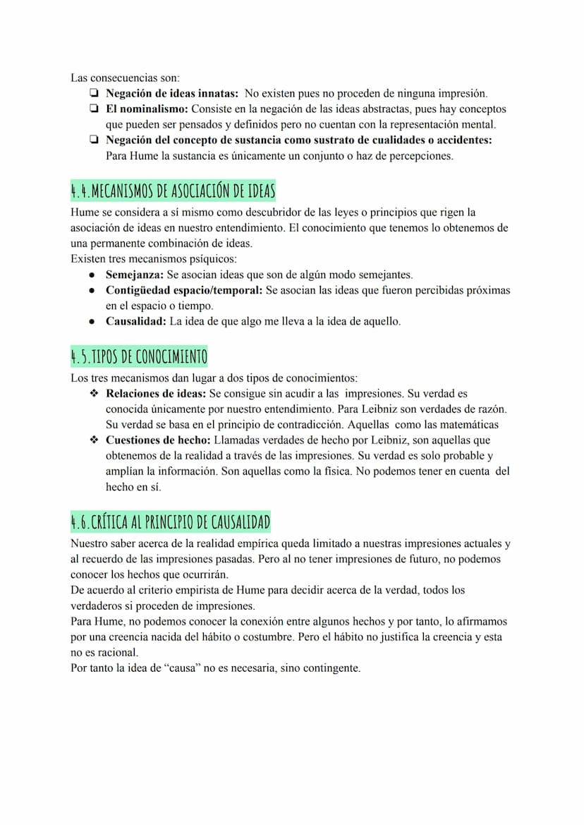 Tema 12: El empirismo inglés
PUNTO 1: RASGOS GENERALES DEL EMPIRISMO
Afirman que el origen del conocimiento está en la experiencia. ("Nada h