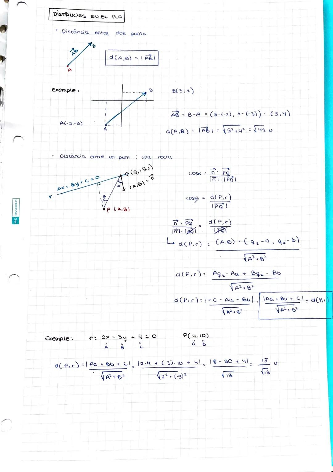 MIQUELRIUS
6
VECTORS
segment orientat al pla que va
3
-
VECTORS AMB COMPONENTS
Per exemple:
-
VECTORS i GEOMETRIA
ANALITICA
3
Mòdul :
Direcc
