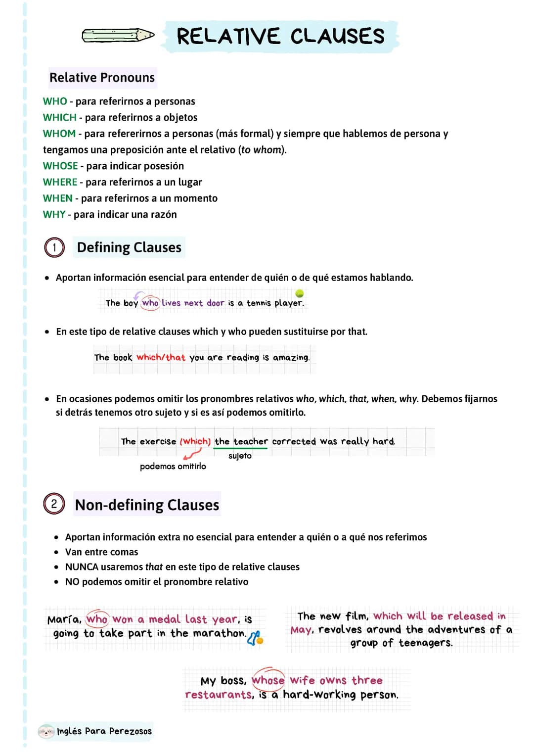 Relative clauses