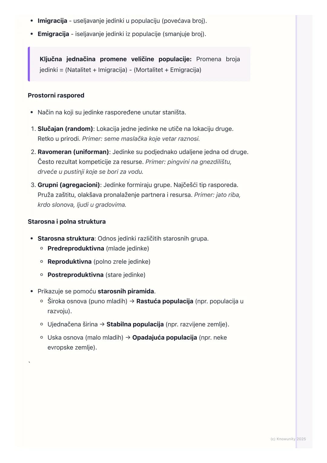 # Populacije

Uvod u populacije

Populacija je grupa jedinki iste vrste koje žive na istom prostoru u isto vreme
i koje su sposobne da se me