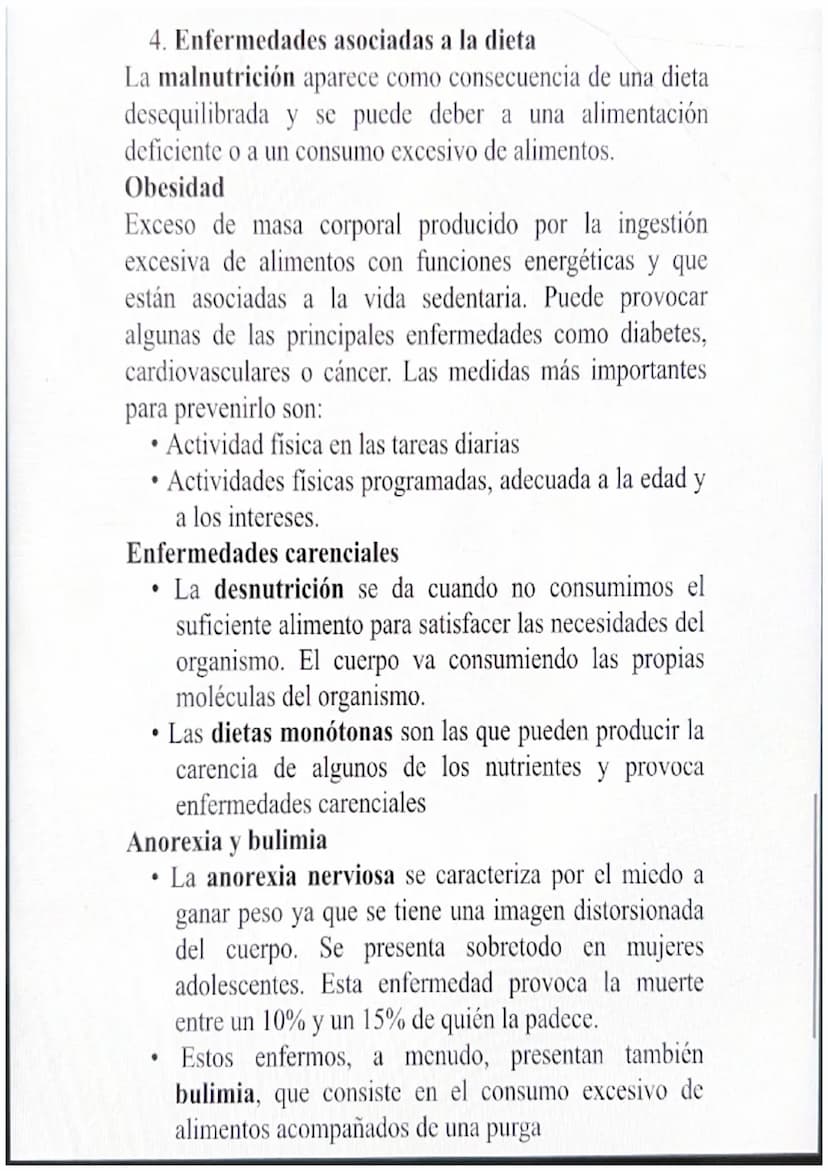 1. La dieta
Cada alimento proporciona al organismo diferente
nutriente y en distinta proporción.
Cada alimento aporta un nutriente diferente