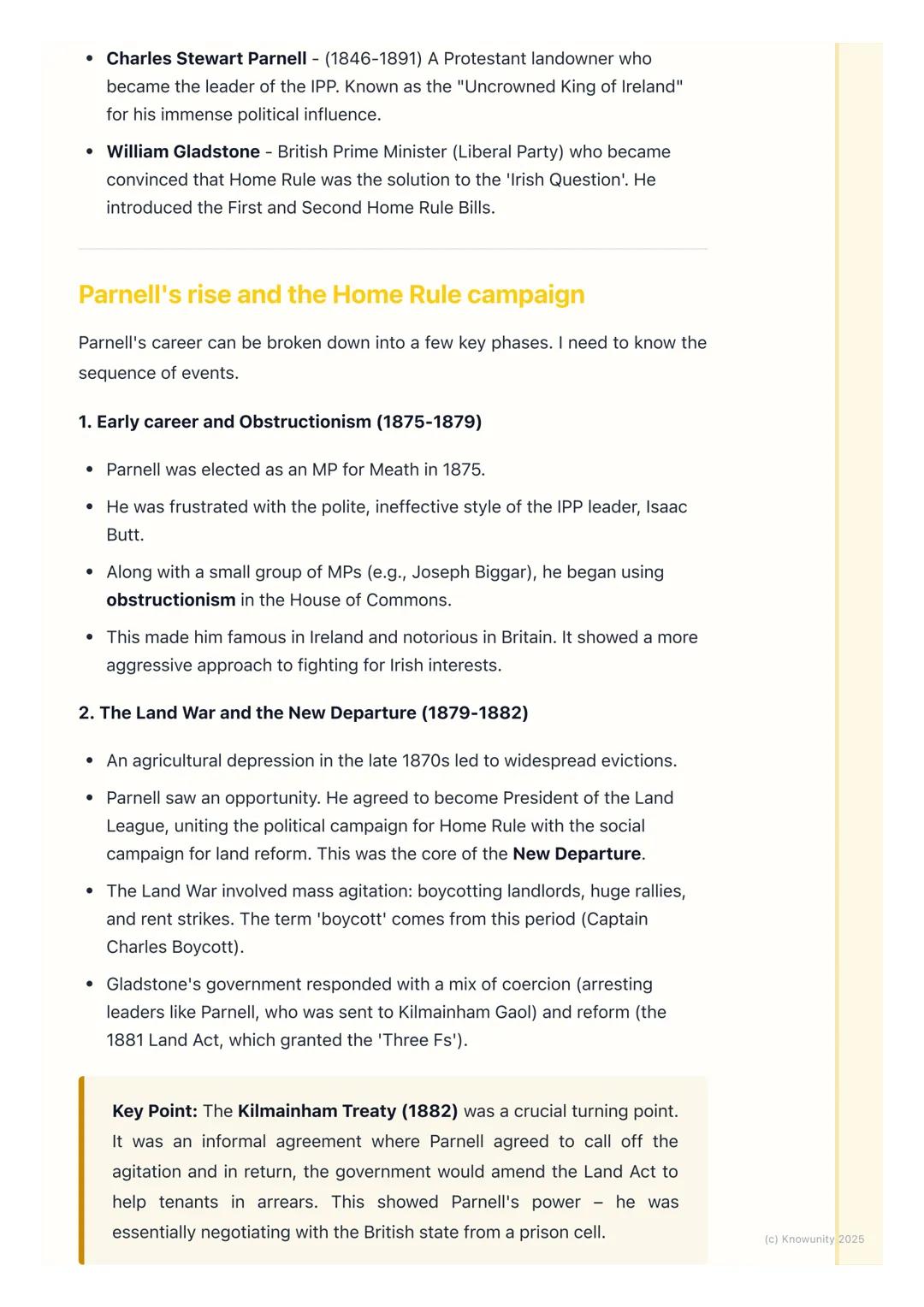 # Parnell and the Home Rule
Movement

Introduction to Parnell and Home Rule

The campaign for Home Rule was the central political movement i