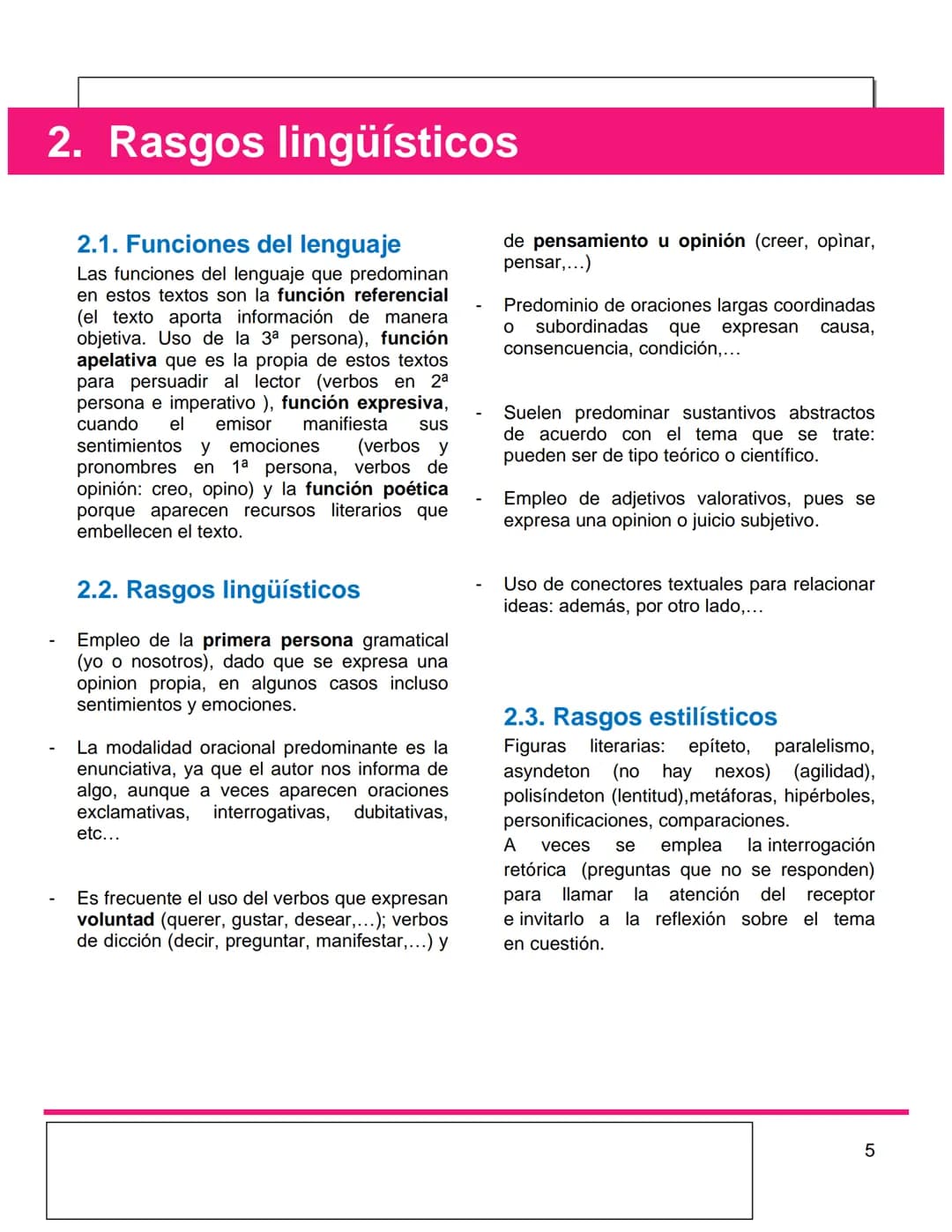 C
EL TEXTO
ARGUMENTATIVO
Los artículos de opinión
0
4º ESO, 1º BACH Y 2⁰
BACH
2022-2023 Contenidos
1. LOS TEXTOS
ARGUMENTATIVOS
1.1. ¿Qué es