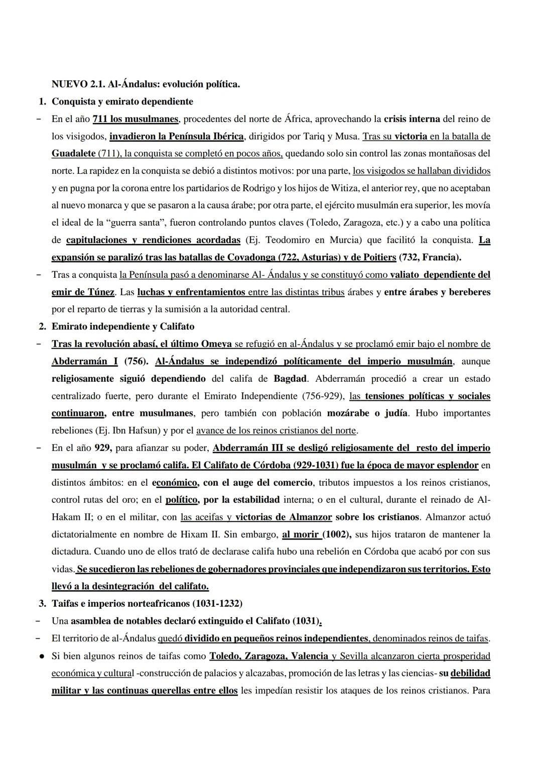 2.1. Al-Ándalus evolución política