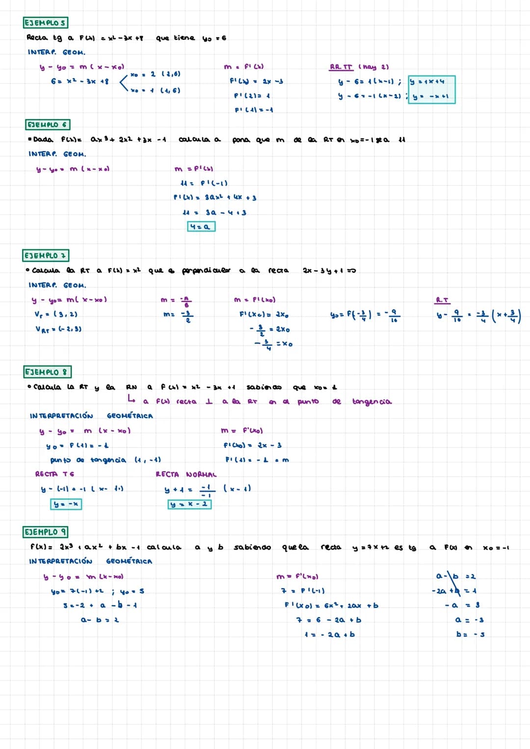  DERIVADAS
4) F. Pounomica
F(x) = 3x³ + 2x²-3x +4
F'(x) = 9x² + 4x - 3
3) F. irracionales o radicales
F(x)=√²+1 = (3x² +1) 1/2
F'(x) = (3x² 