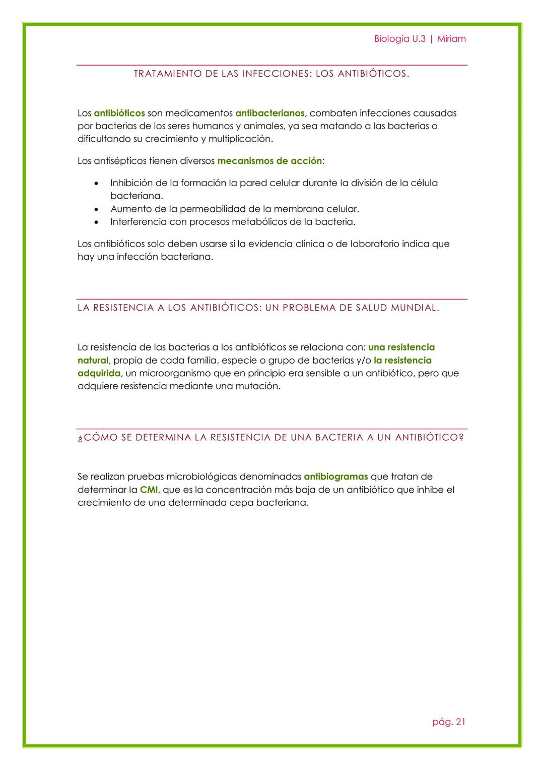 Biología U.3 | Miriam
MICROORGANISMOS,
FORMAS ACELULARES Y
SALUD.
UNIDAD 2
pág. 13 # 1. LA MICROBIOLOGÍA
Biología U.3 | Miriam
La microbiolo
