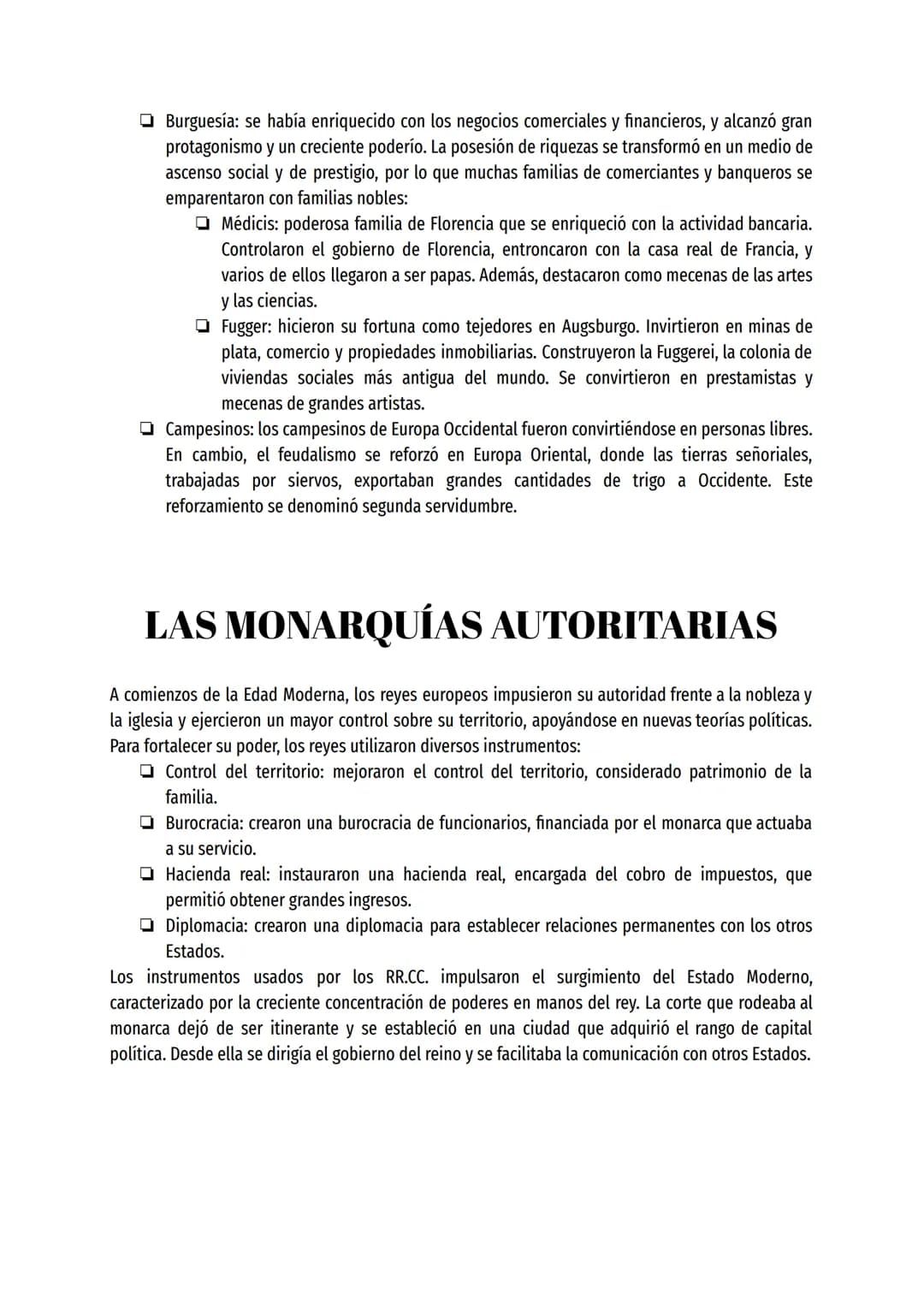 APUNTES HISTORIA 4º ESO
LOS CAMBIOS ECONÓMICOS DE LA
EDAD MODERNA:
Características de la Edad Moderna: período de crecimiento económico:
Act