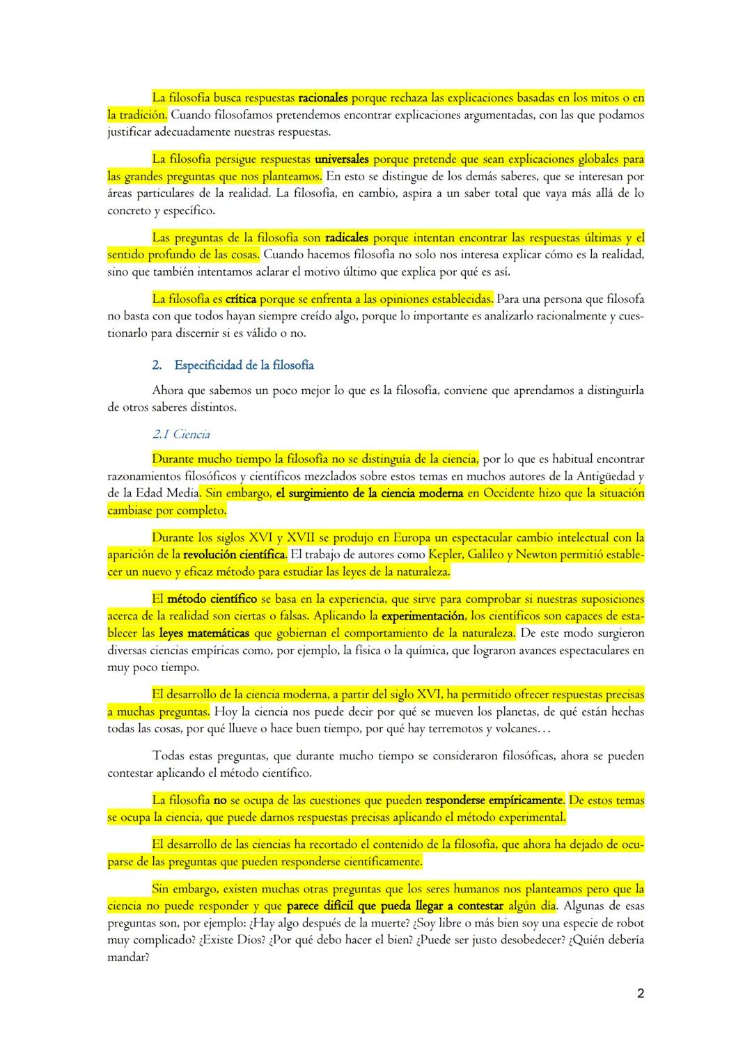 UNIDAD I: FILOSOFÍA
1. Concepto de filosofia
La palabra sofia significa en griego "sabiduría". En la antigua Grecia se llamaba sofós ("sabio