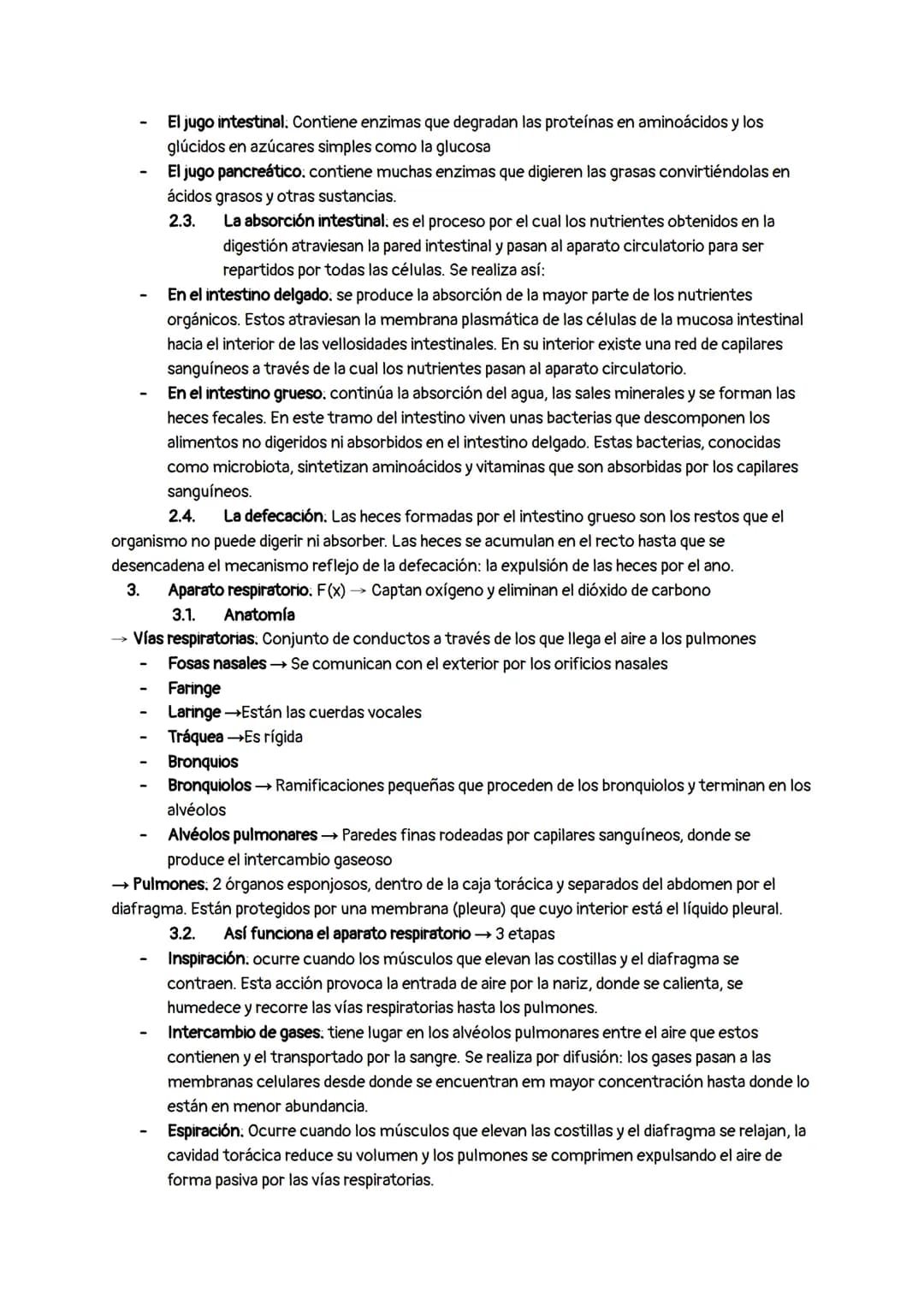 1.
-
3. APARATOS PARA LA FUNCIÓN DE NUTRICIÓN
Aparato digestivo: F(x)→→ Digerir los alimentos y absorber los nutrientes.
1.1.
Tubo digestivo