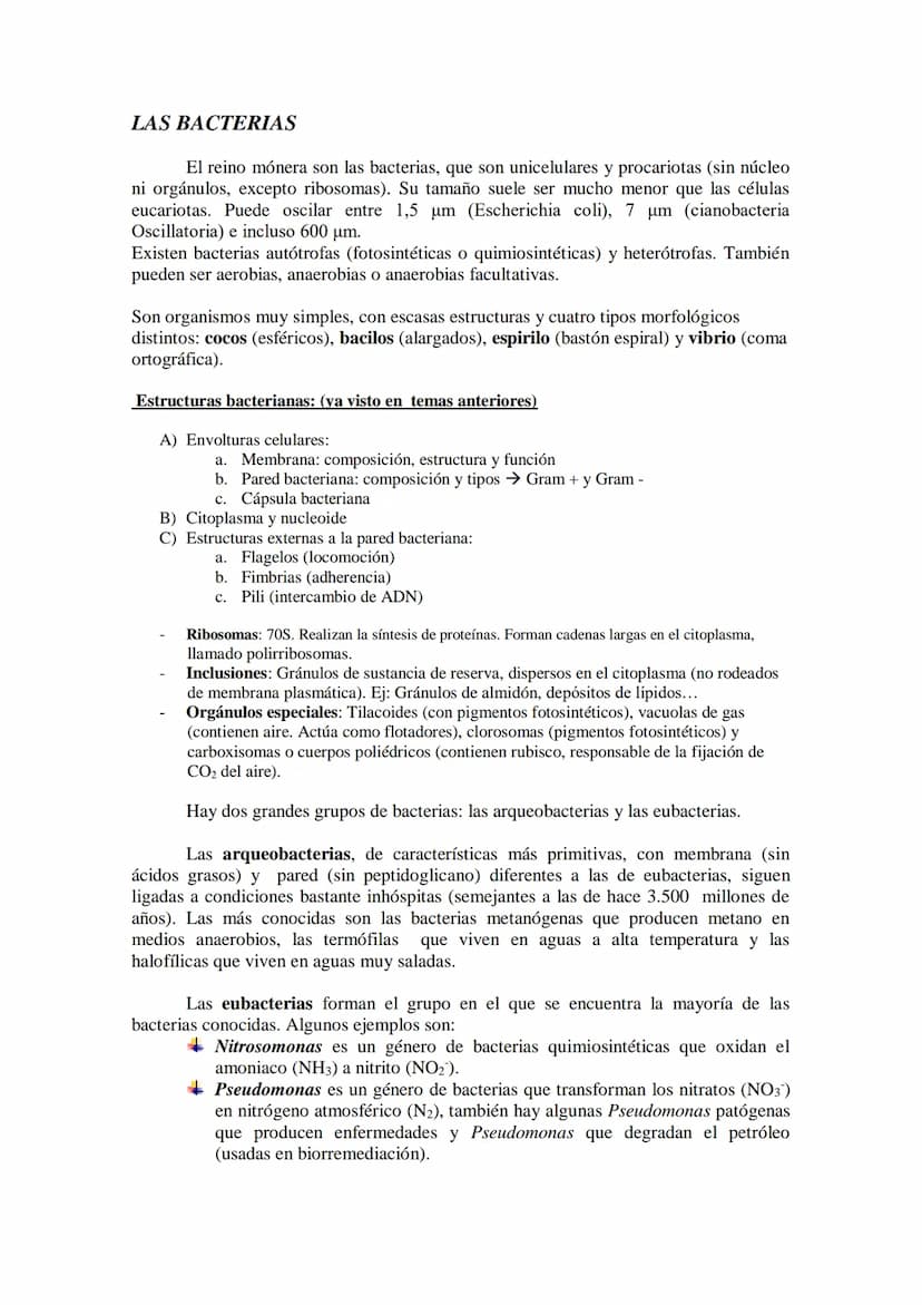 TEMA 16 LOS MICROORGANISMOS
1.- Concepto de microorganismo.
2.- Clasificación de los microorganismos (protozoos, algas y hongos unicelulares