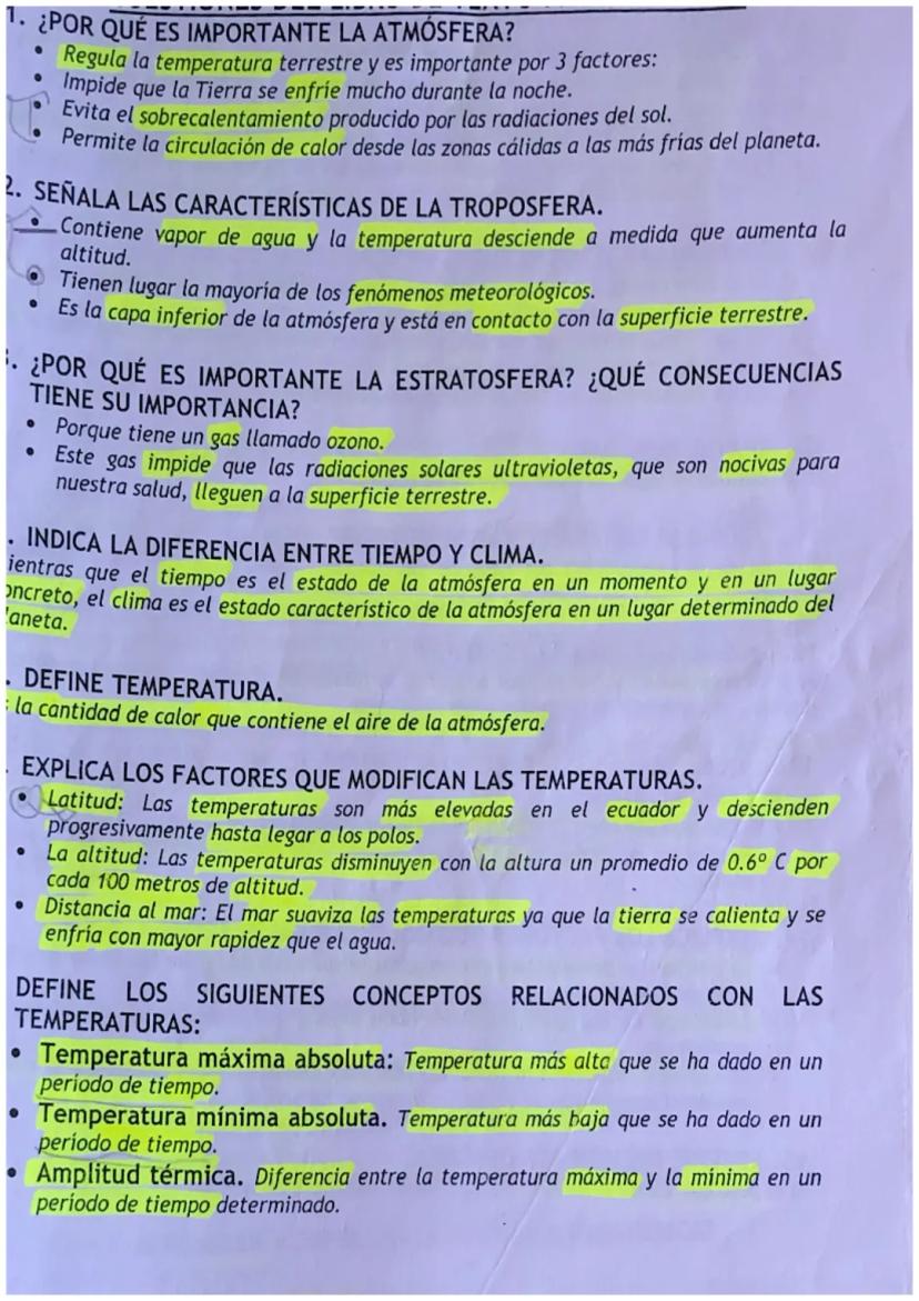 1. ¿POR QUÉ ES IMPORTANTE LA ATMÓSFERA?
●
●
Regula la temperatura terrestre y es importante por 3 factores:
Impide que la Tierra se enfrie m