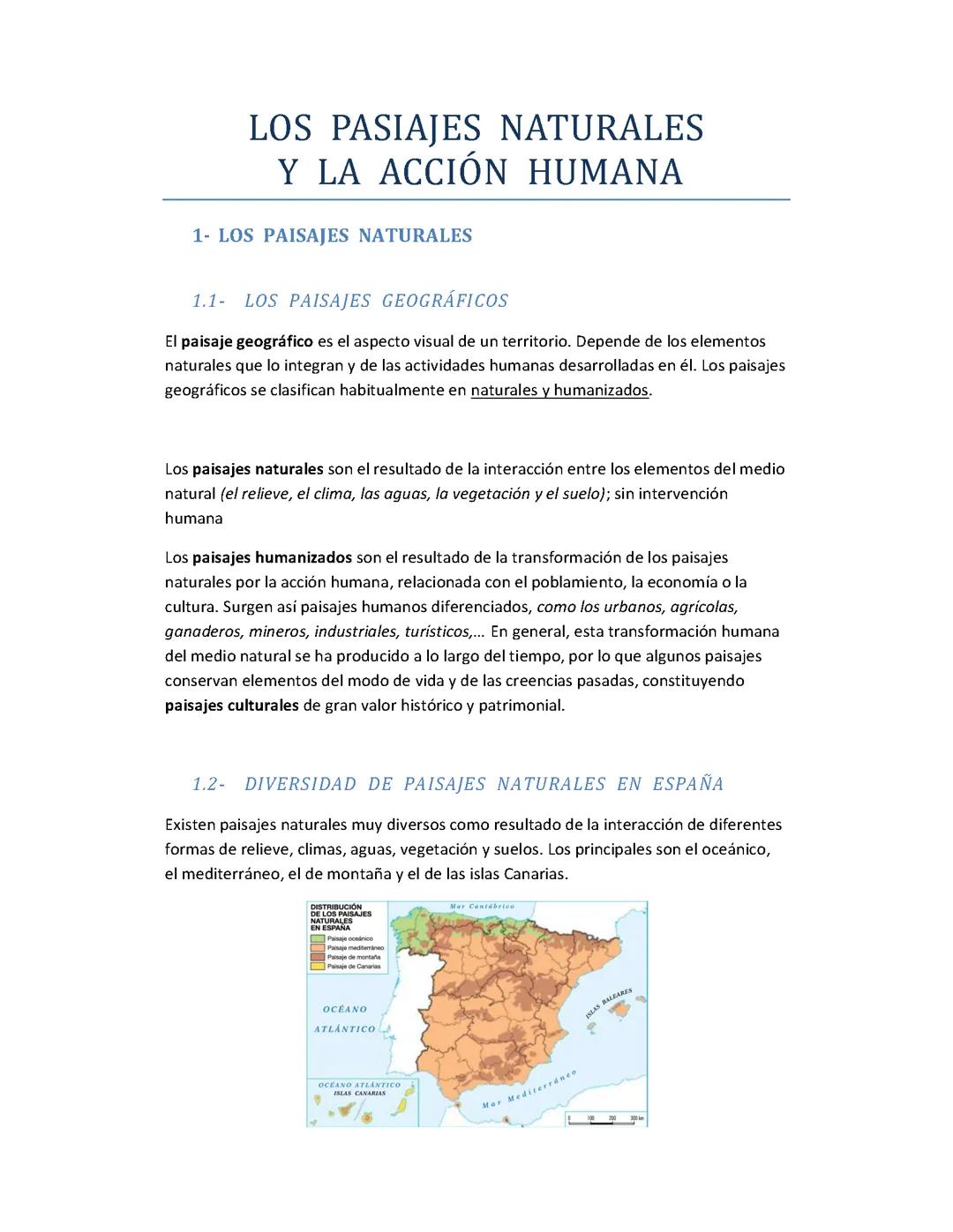 T.4 LOS PAISAJES NATURALES