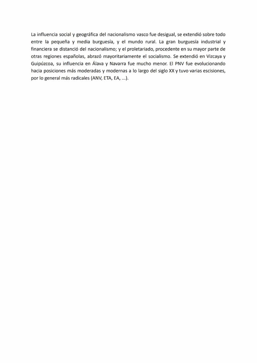 Estándar 83.- (2 puntos)
Los nacionalismos catalán y vasco.
"Siendo la nacionalidad una unidad de cultura, un alma colectiva con un sentir, 