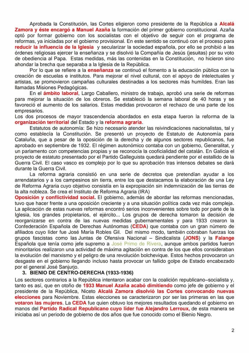 INTRODUCCIÓN
La Segunda República es uno de los momentos clave de la historia contemporánea española.
Supuso la implantación de un régimen p