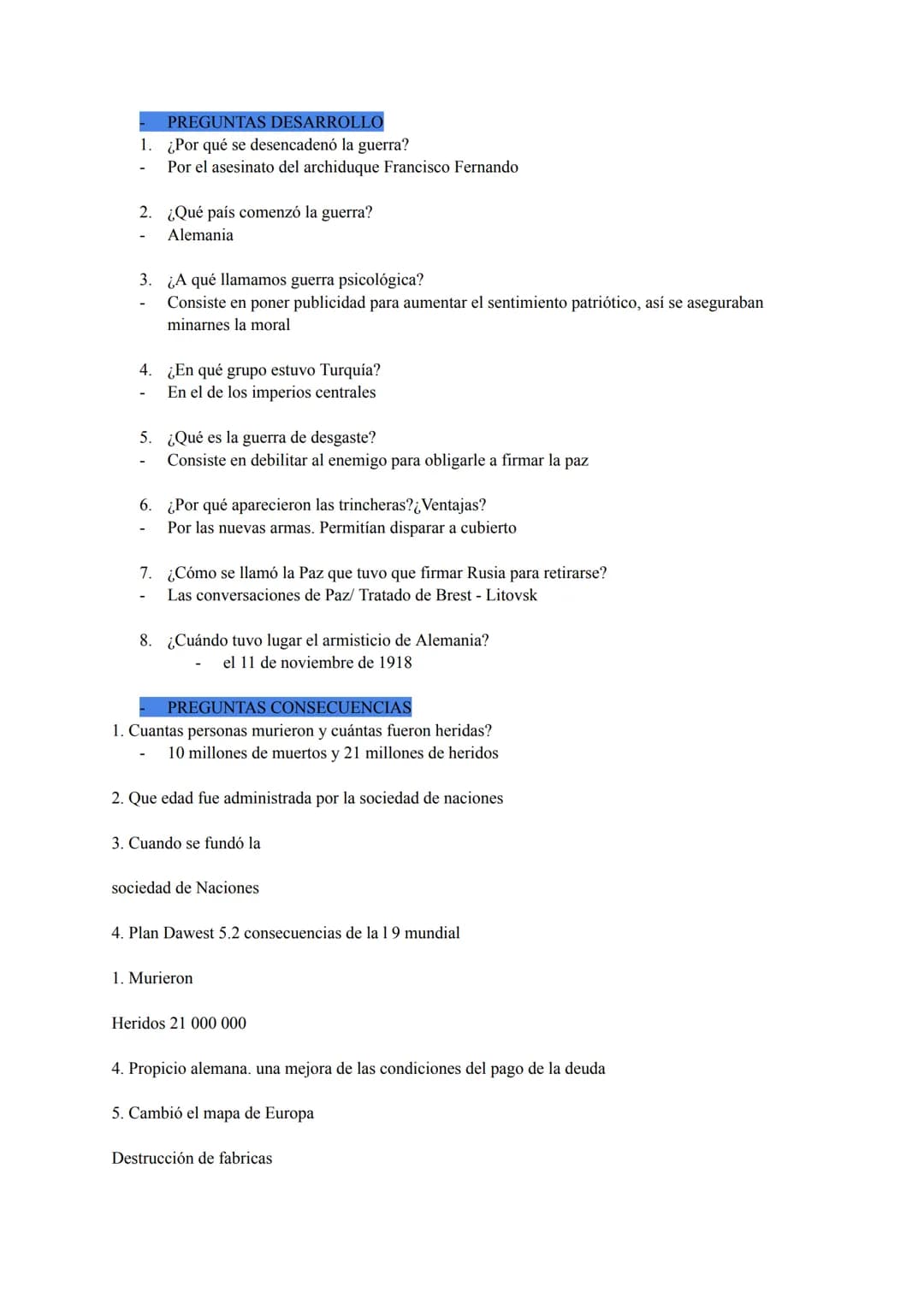 TEMA 7 HISTORIA. LA PRIMERA GUERRA MUNDIAL.
CAUSAS
Los países europeos estaban enfrentados por motivos económicos coloniales.
Francia y Alem