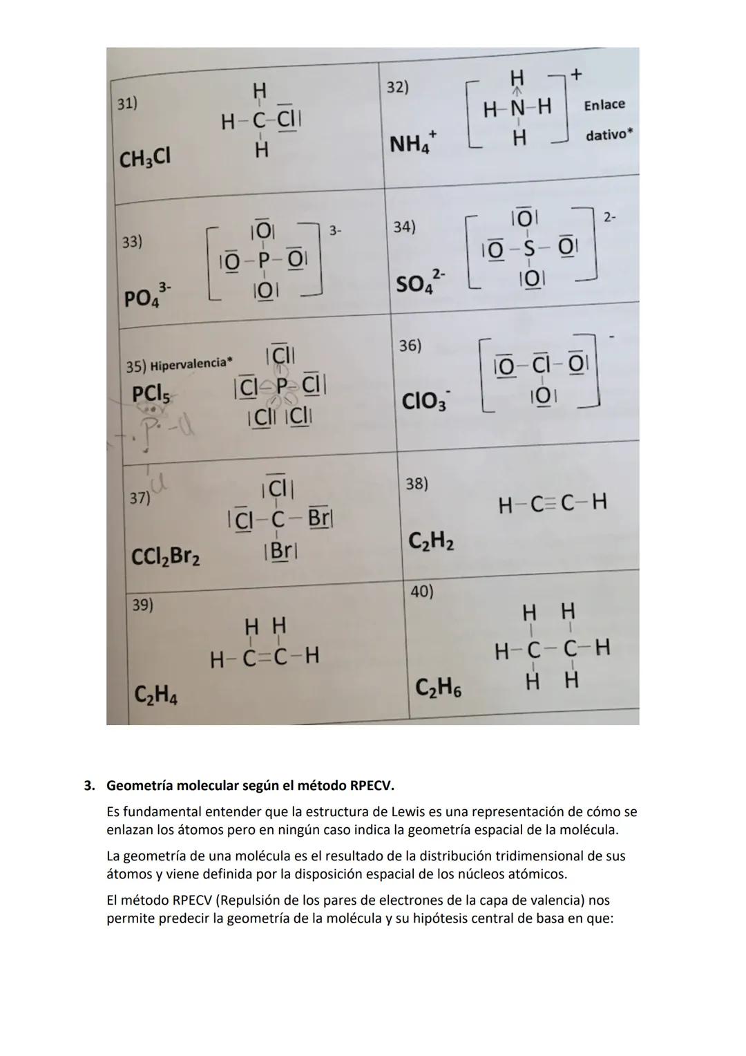 # Unidad 2: El enlace químico

Ideas generales de la unidad:

- El enlace químico: iónico, covalente y metálico.
- Teoría y estructuras de L