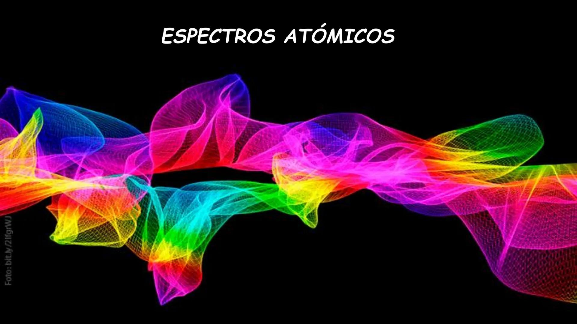 Foto: bit.ly/2lfgrWJ
ESPECTROS ATÓMICOS ESPECTROS ATÓMICOS DE ABSORCIÓN Y EMISIÓN
Cuando hacemos pasar la luz a través de un prisma óptico s