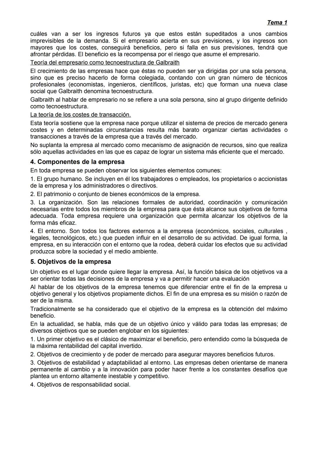LA EMPRESA Y EL EMPRESARIO
Tema 1
1. Definición de empresa.
Podemos decir que una empresa es un conjunto organizado de factores de producció