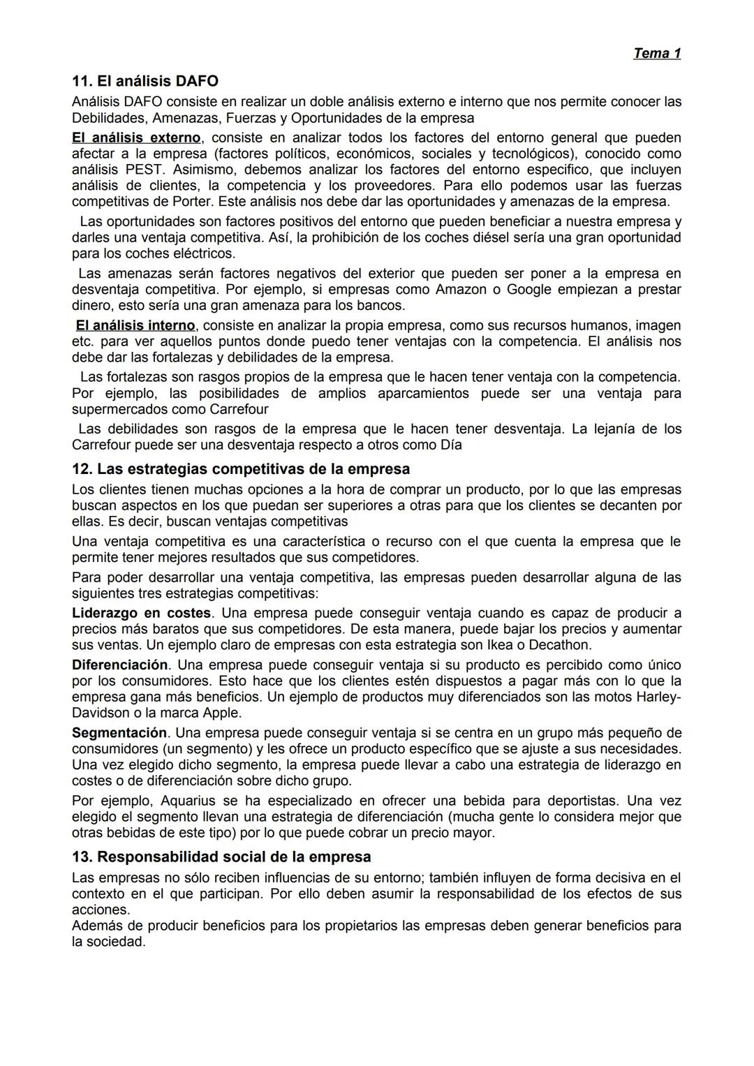LA EMPRESA Y EL EMPRESARIO
Tema 1
1. Definición de empresa.
Podemos decir que una empresa es un conjunto organizado de factores de producció