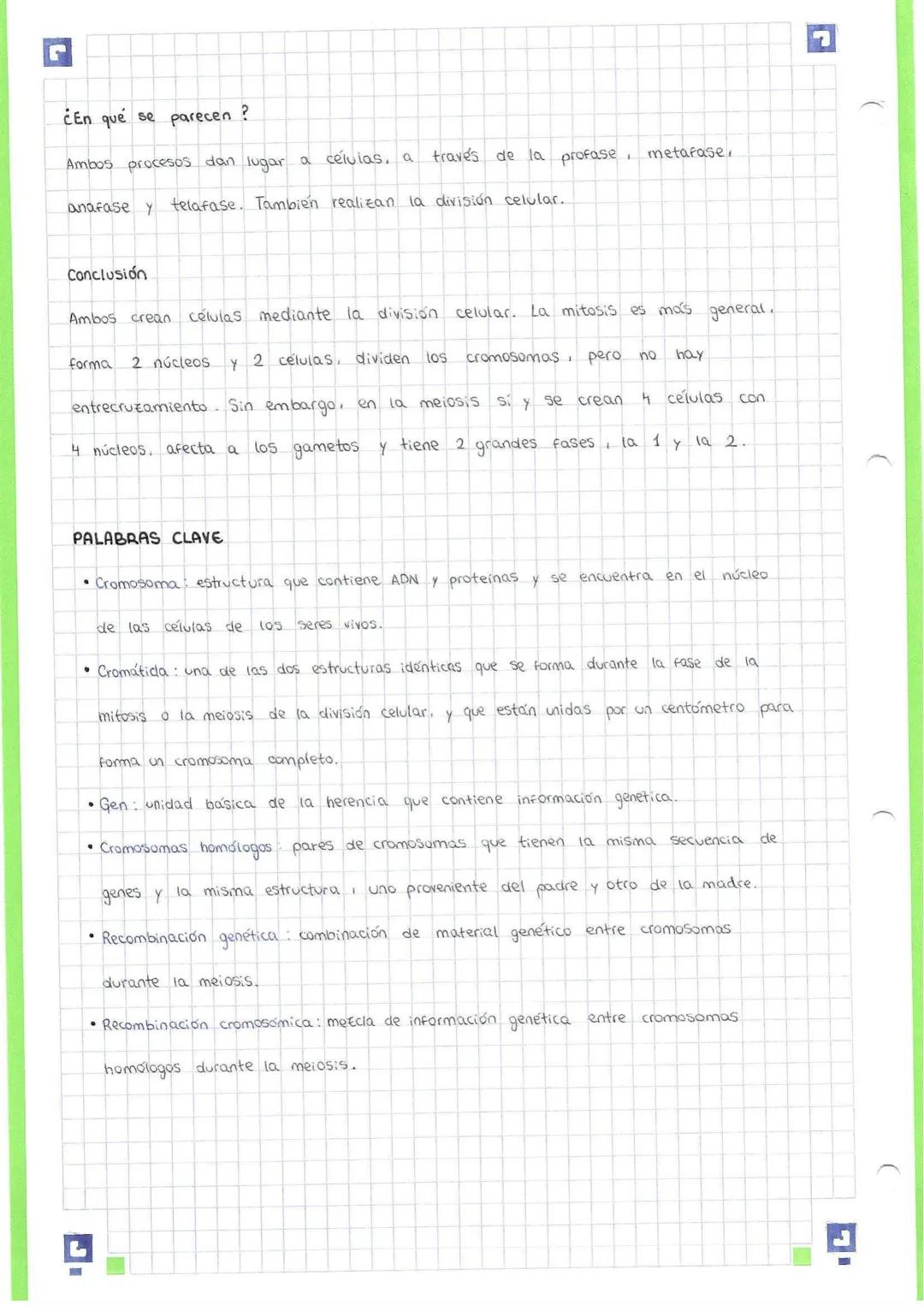 # MITOSIS

Todos los tejidos
pero en vegetales
solo en meristemos

Desaparece la mem-
brana nuclear y el
nucleolo. Se forman
2 núcleos.

La 