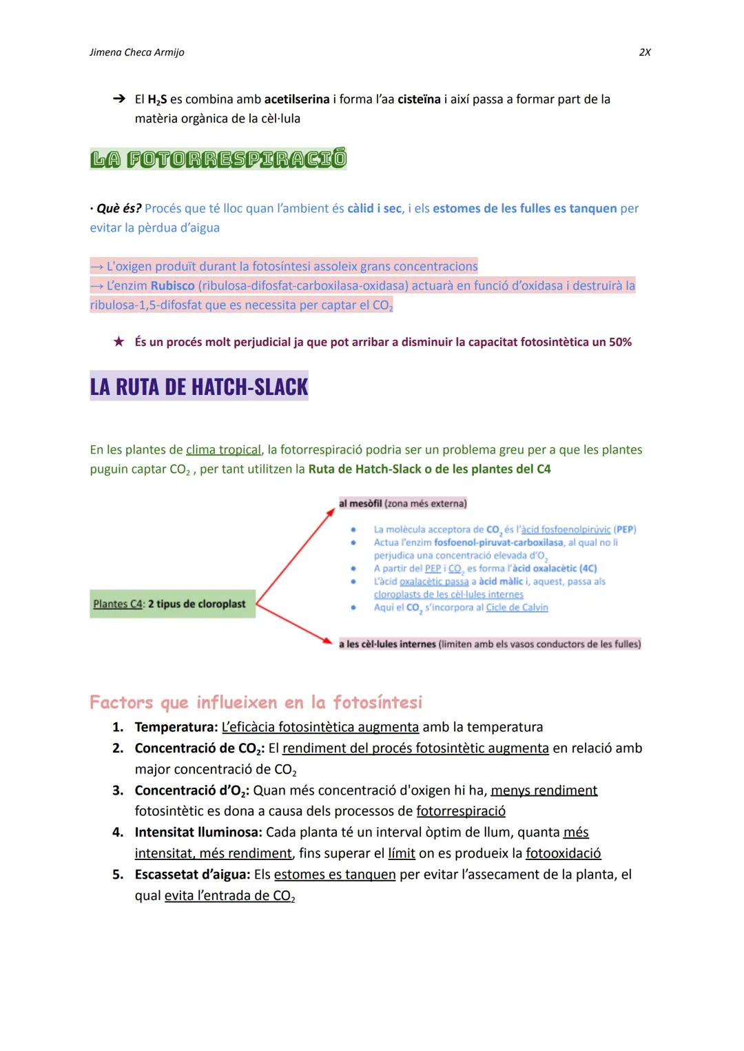 Jimena Checa Armijo

ANABOLISME AUTOTROF

Què és l'ANABOLISME? Via constructiva del metabolisme, és a dir, es fa una síntesi de
molècules co