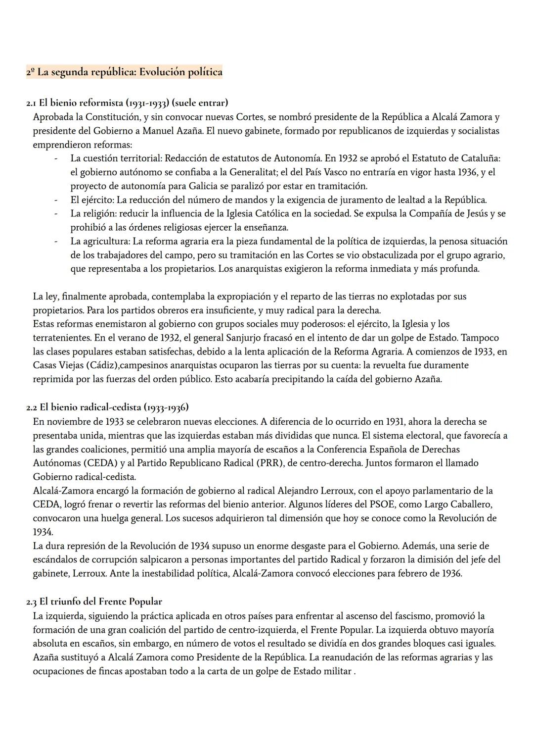 TEMA 7
1º Segunda república en España
La segunda república nació en una difícil coyuntura internacional. A la crisis económica, consecuencia