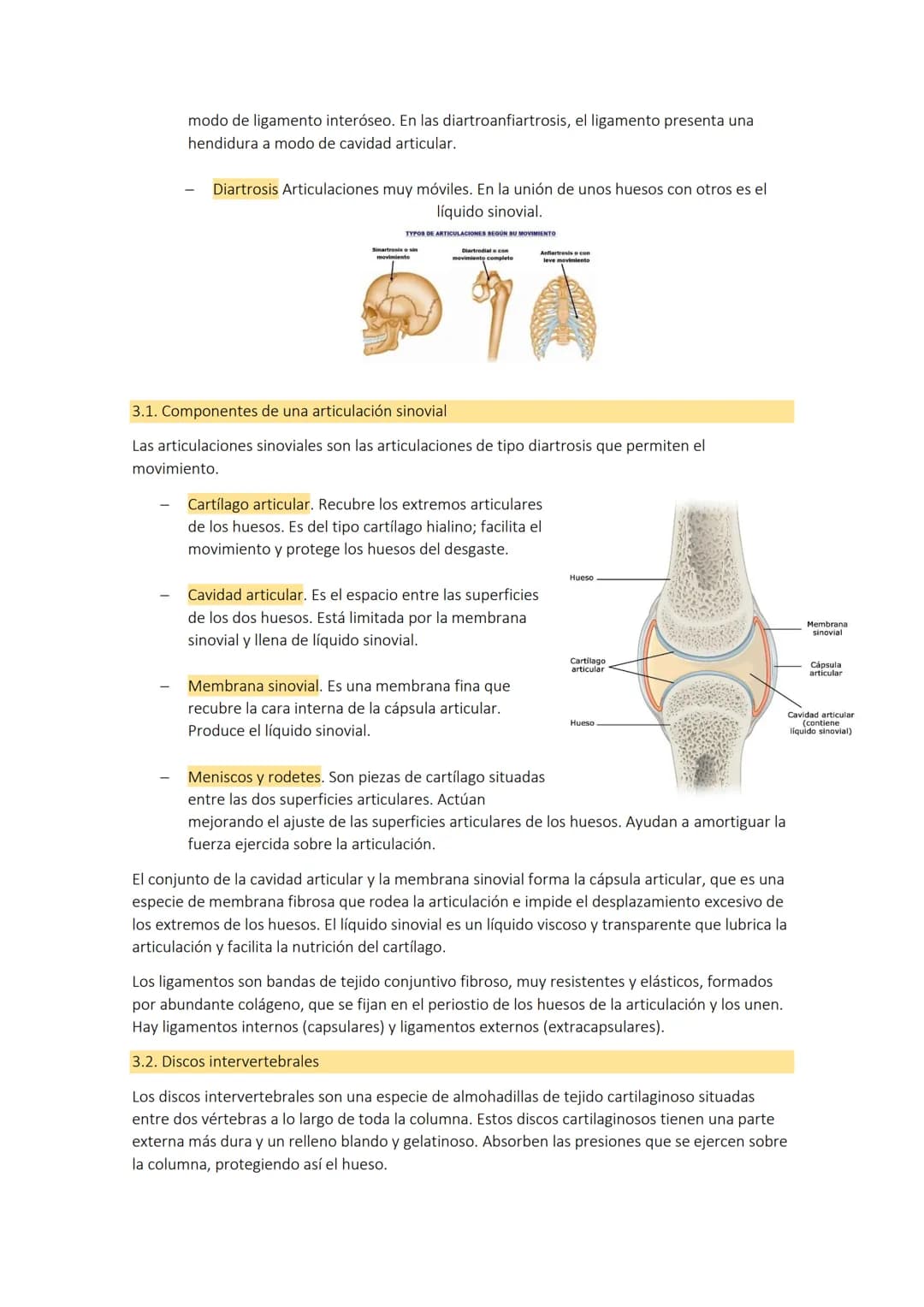 TEMA 3: el
aparato
1. LOS HUESOS
El aparato locomotor o sistema musculoesquelético se compone de los huesos las
articulaciones, ligamentos, 