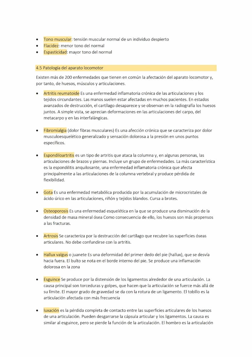 TEMA 3: el
aparato
1. LOS HUESOS
El aparato locomotor o sistema musculoesquelético se compone de los huesos las
articulaciones, ligamentos, 