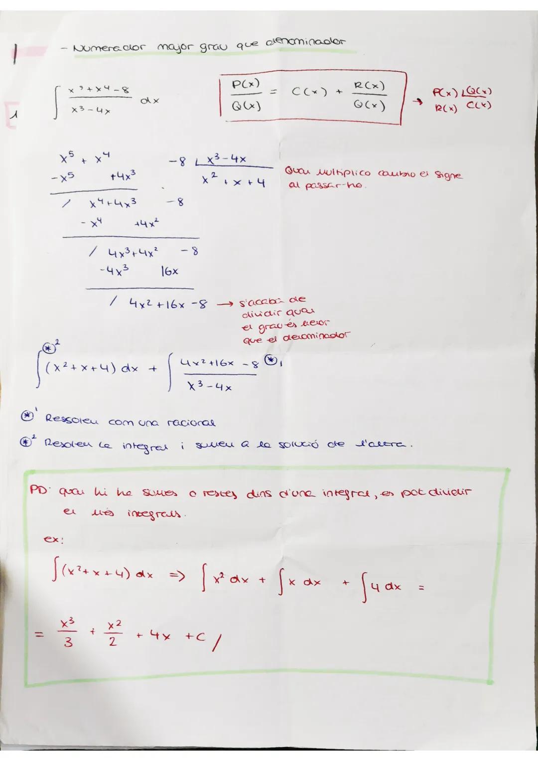 MATES
INTEGRALS

INTEGRALS PRIMITIVES INMEDIATES

@$\int (f(e(x)))^r \cdot f(x) \, dx = \frac{(f(x))^{r+1}}{r+1} +C$

こ$\int \frac{f'(x)}{f(