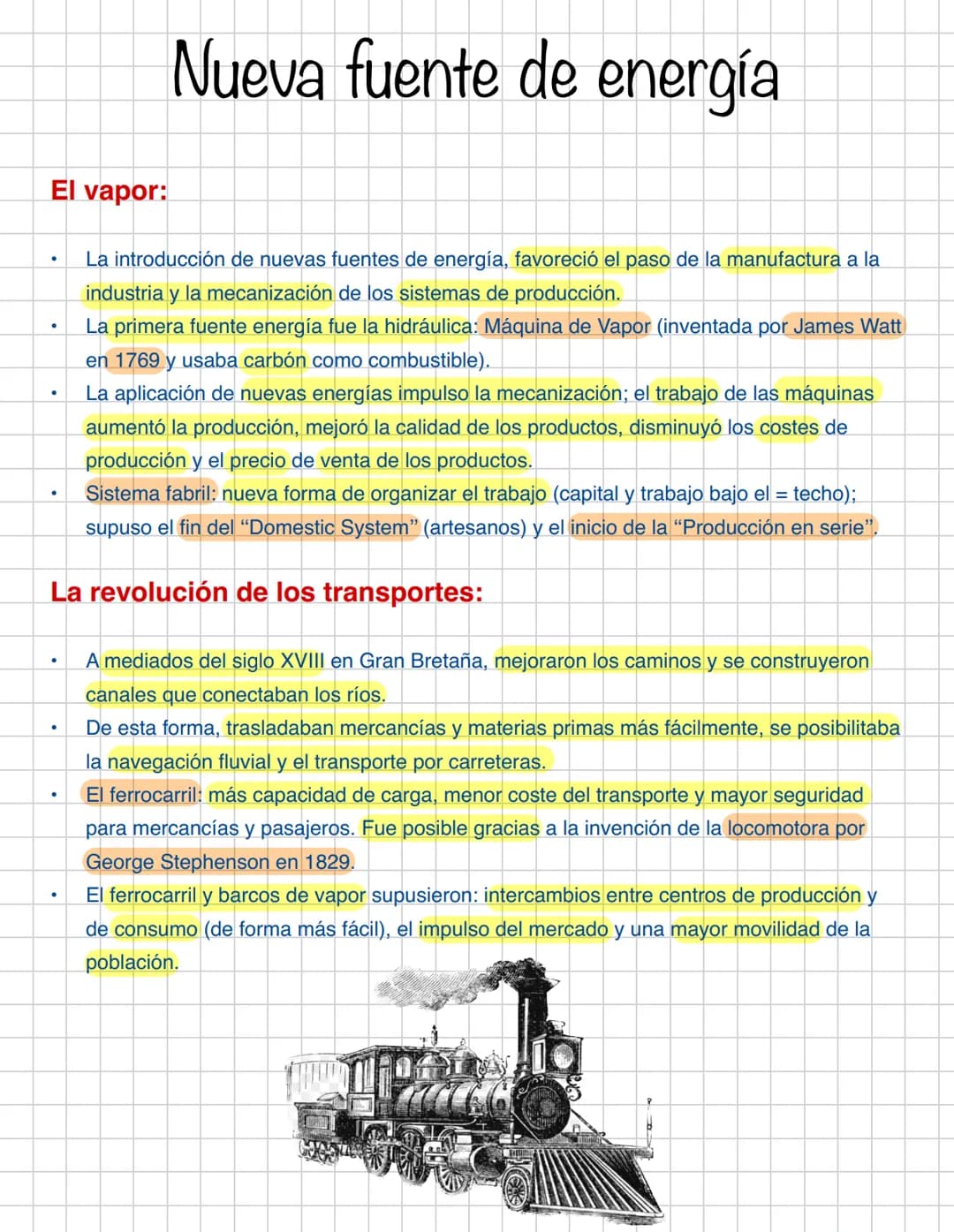 Revolución agrícola:
Se produce por una serie de cambios en la agricultura a mediados del S. XVIII.
Ventajas del sistema Norfolk: (rotación 