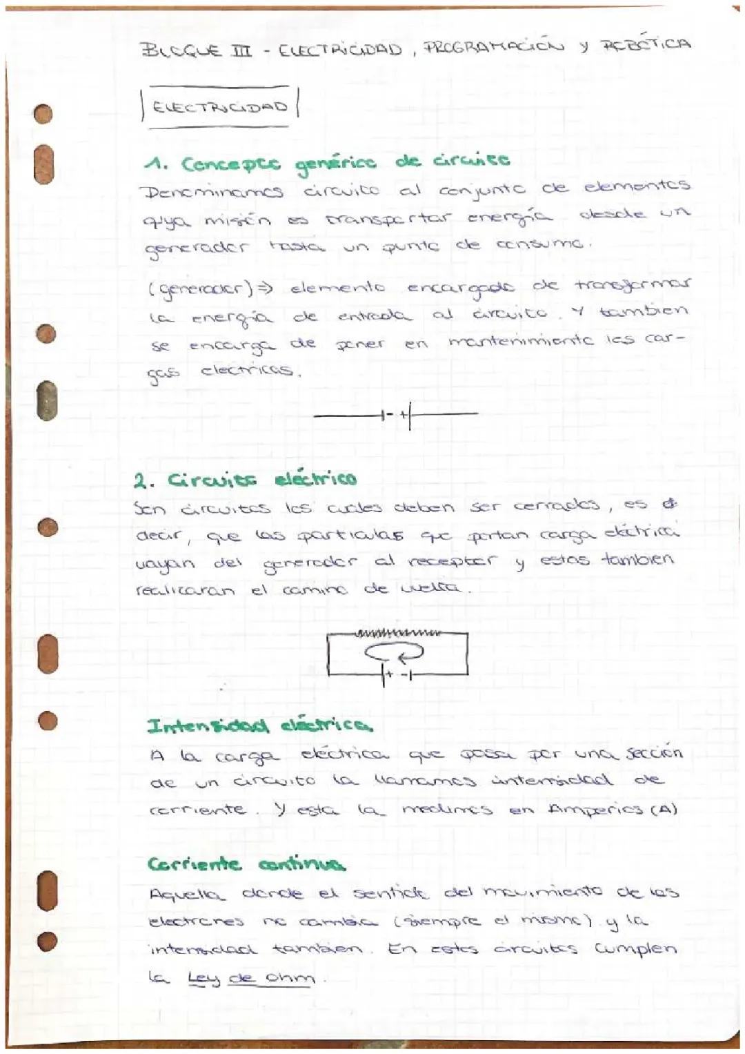 Tecnología para Bachillerato: Electricidad, Programación y Robótica