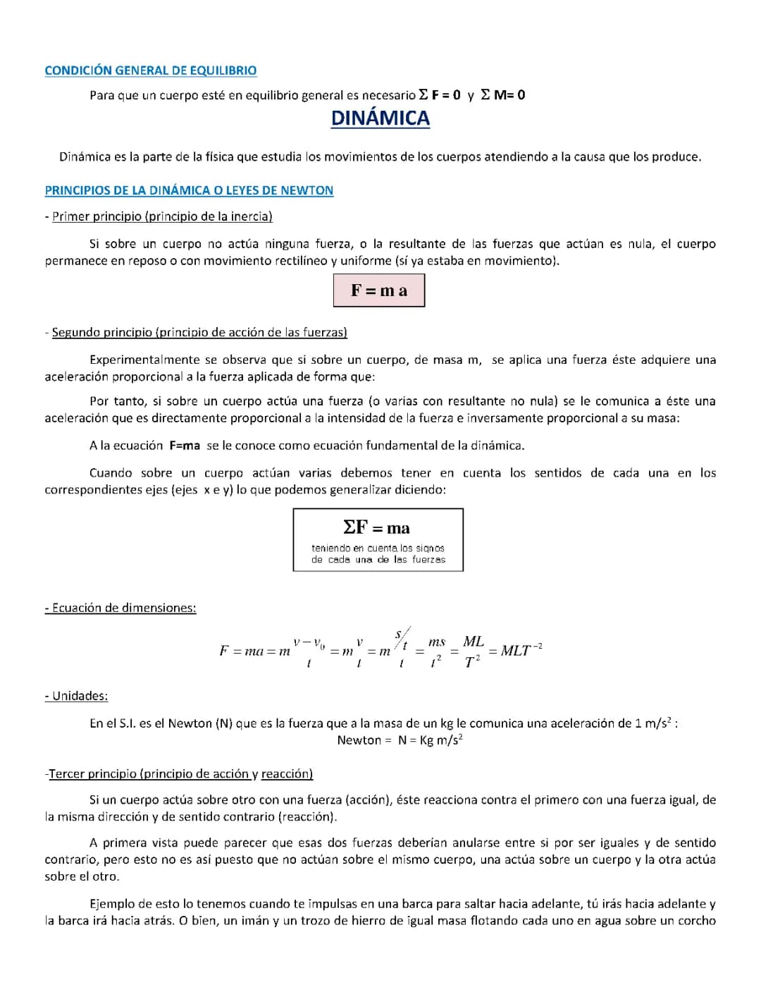 DINÁMICAS