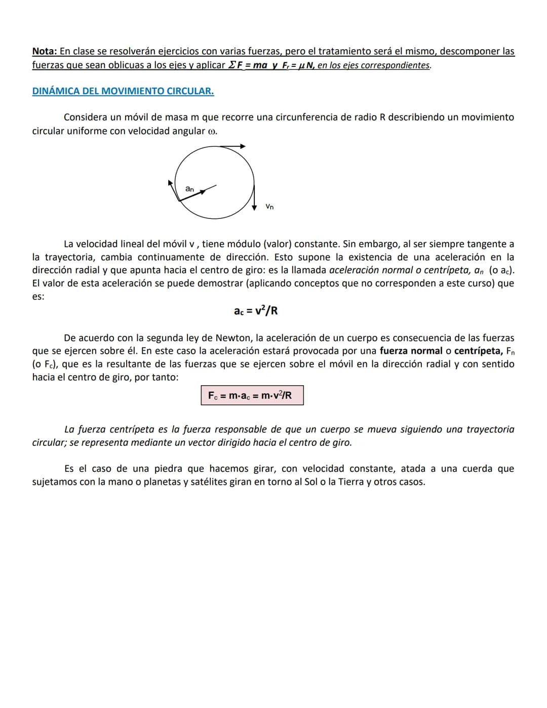 CONDICIÓN GENERAL DE EQUILIBRIO
Para que un cuerpo esté en equilibrio general es necesario Σ F = 0 y ΣM= 0
DINÁMICA
Dinámica es la parte de 