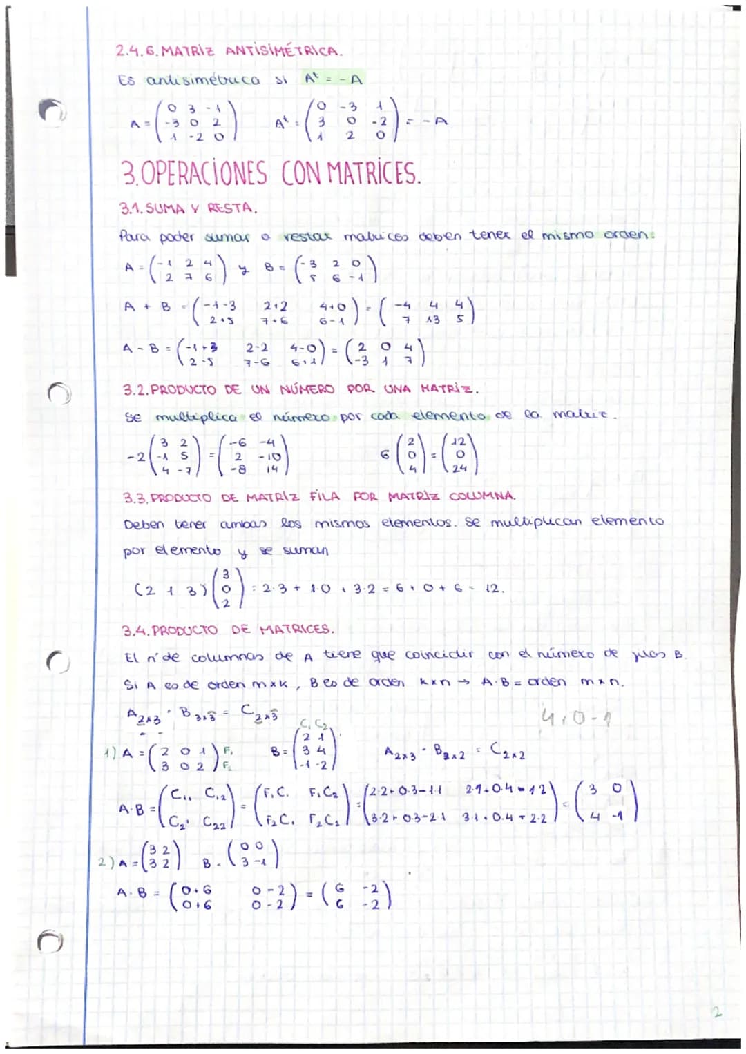 1.1.DEFINICIÓN.
Una matriz es un conjunto de números reales
columnas. Una mabriz tiene i filas y In columnas
A.(134)
UNIDAD 1 MATRICES
A =
a