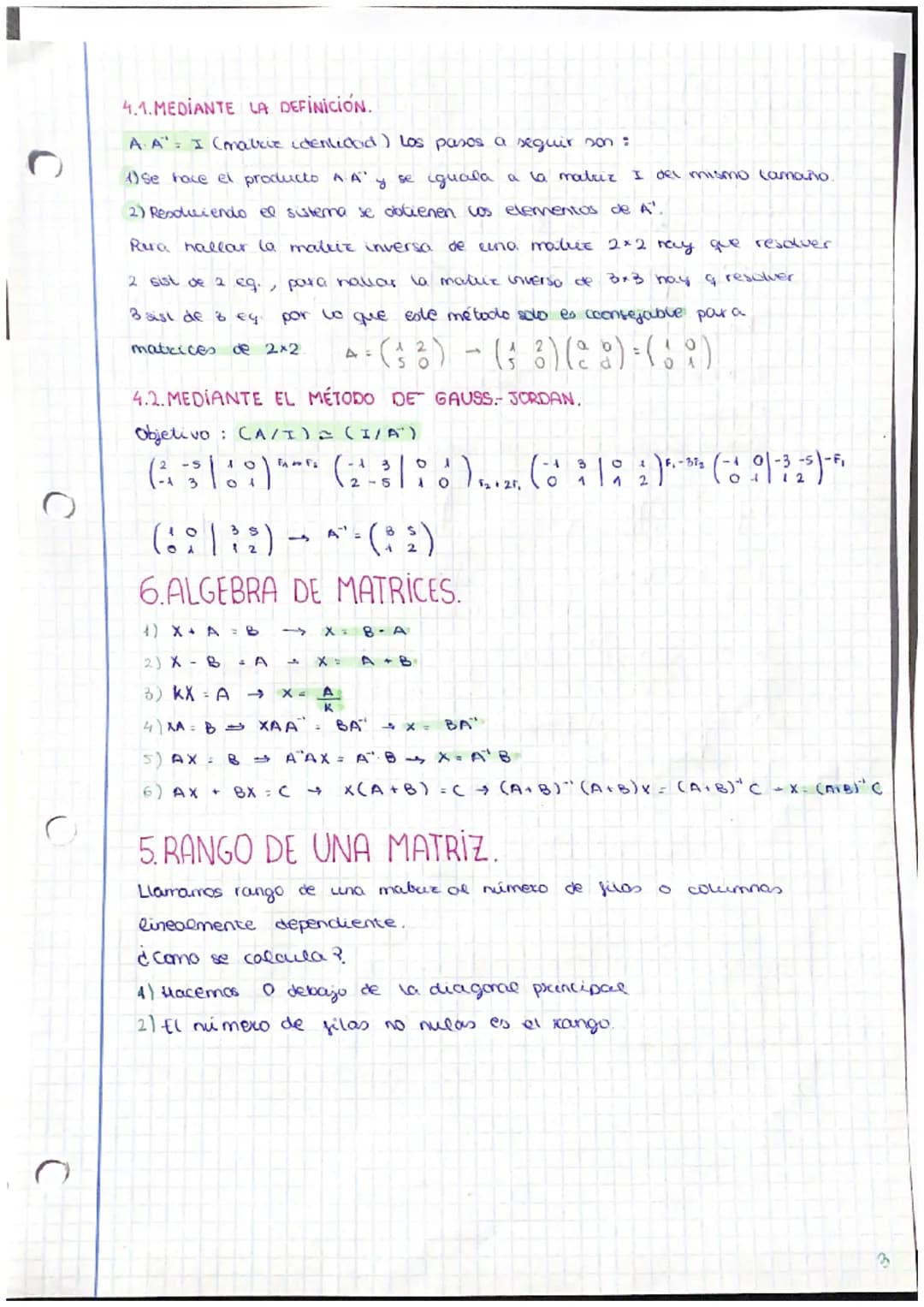 1.1.DEFINICIÓN.
Una matriz es un conjunto de números reales
columnas. Una mabriz tiene i filas y In columnas
A.(134)
UNIDAD 1 MATRICES
A =
a