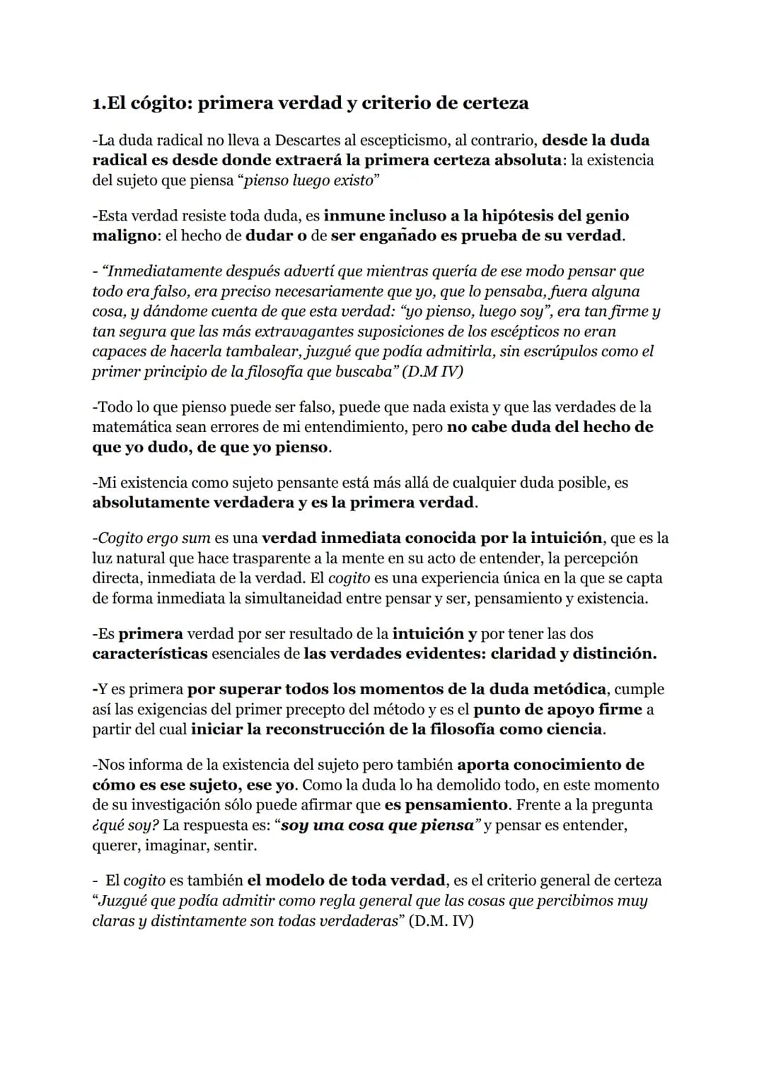 TEORÍA FILOSÓFICA DE DESCARTES 1
1. INTRODUCCIÓN
1.El problema del conocimiento en el s.XVII: Racionalismo y
Empirismo
-El problema del cono