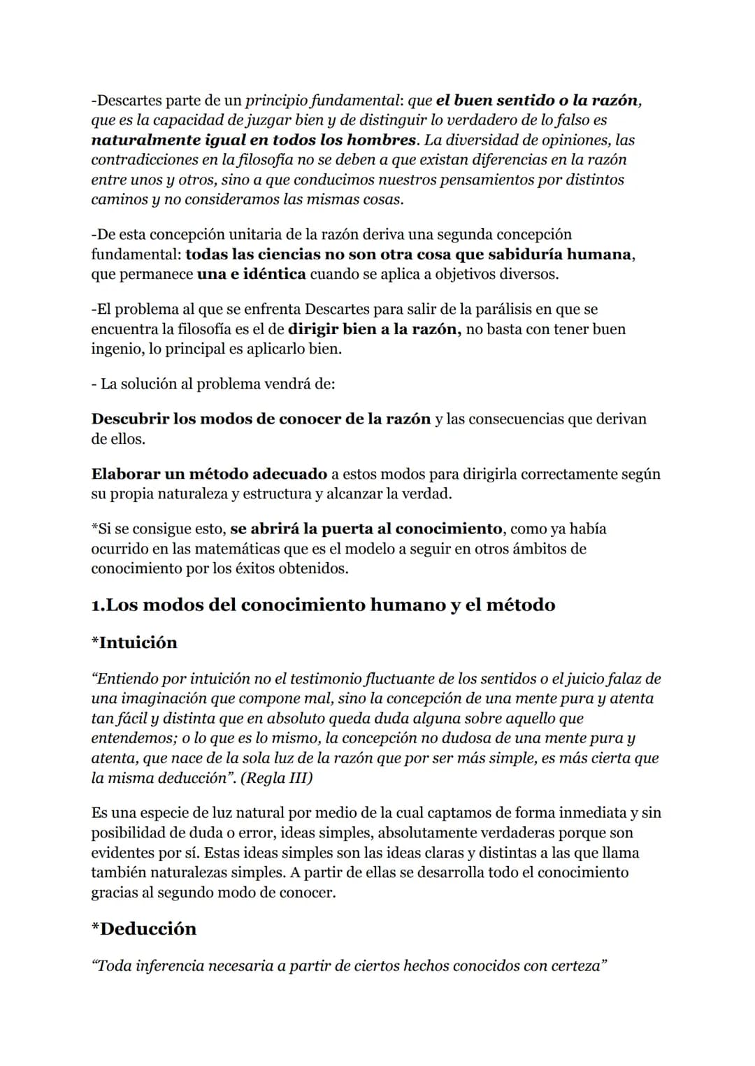 TEORÍA FILOSÓFICA DE DESCARTES 1
1. INTRODUCCIÓN
1.El problema del conocimiento en el s.XVII: Racionalismo y
Empirismo
-El problema del cono