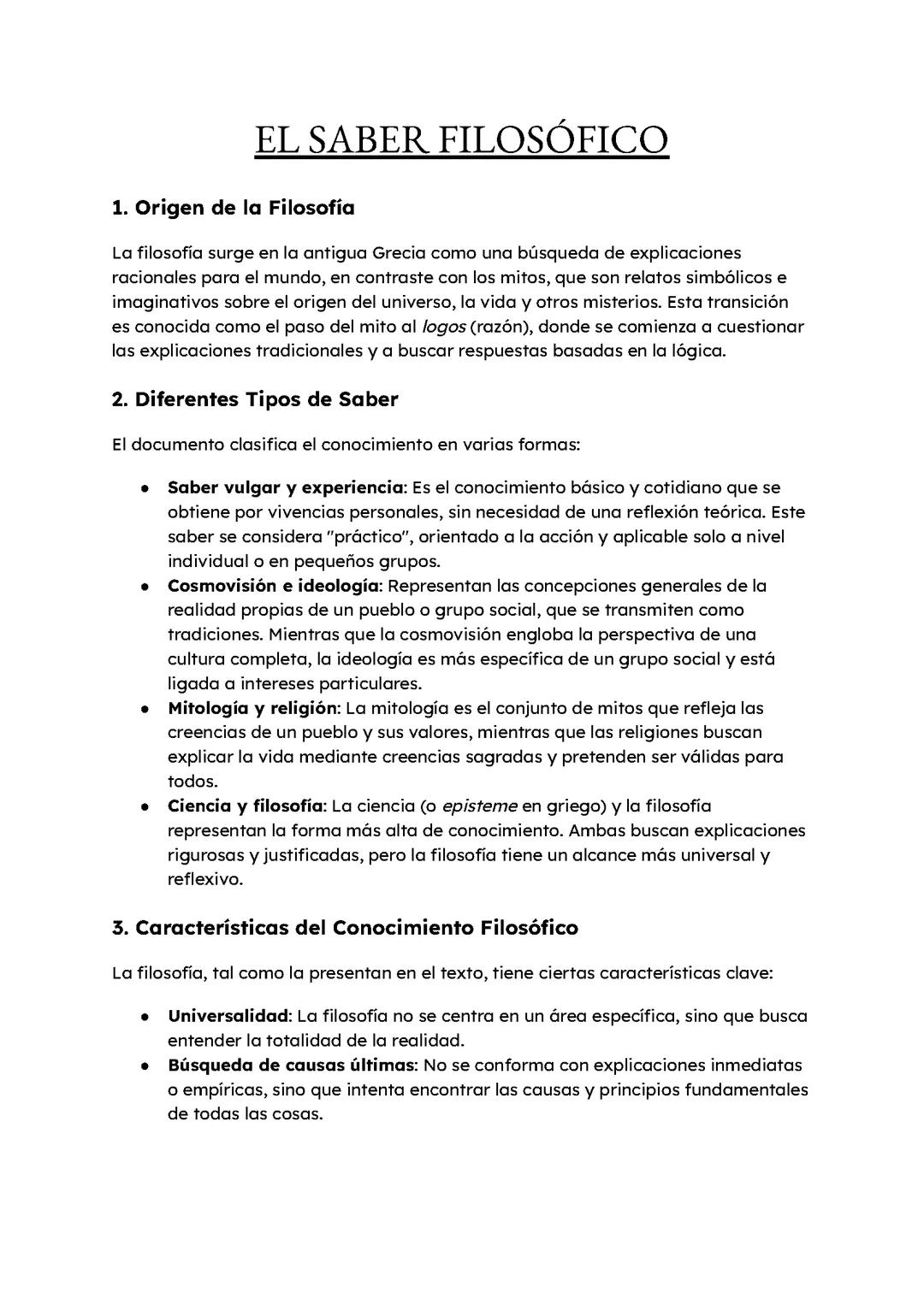 El Saber Filosófico 