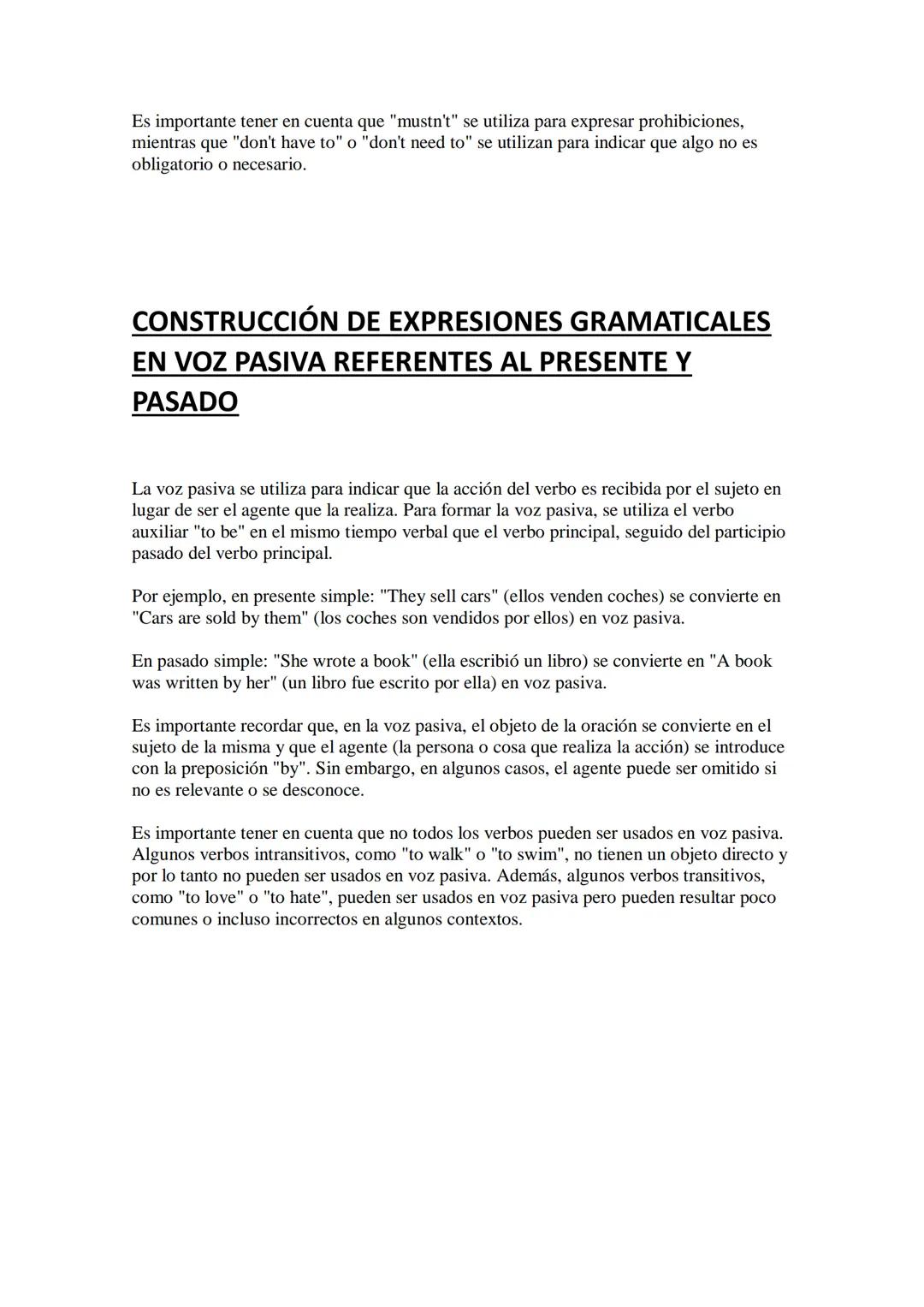 GRAMÁTICA Y USO DE LA LENGUA 3º ESO INGLES 3
EXPRESAR Y COMUNICAR OBLIGACIONES O
AUSENCIA DE OBLIGACIÓN
Para expresar y comunicar obligacion