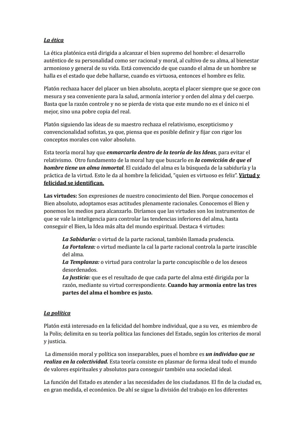PLATÓN
CONTEXTO SOCIO-CULTURAL DE PLATÓN
Su vida se vio influenciada por los sucesos acontecidos en su época entre los que cabe
destacar:
La